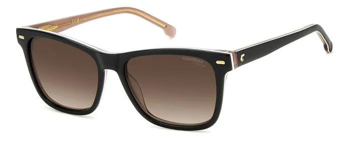 Carrera CARRERA 3001/S 6X4/HA Occhiali da sole Acetato Nero/Nude Marrone Squadrata Sfumato - immagine 1