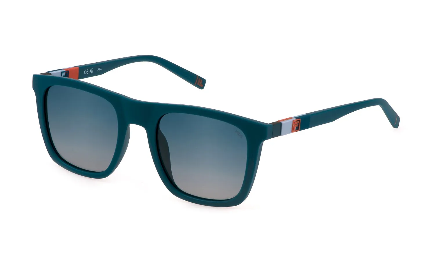 Fila SFI527 7SFP Occhiali da sole Iniettato Blu Blu Squadrata Sfumato - immagine 1