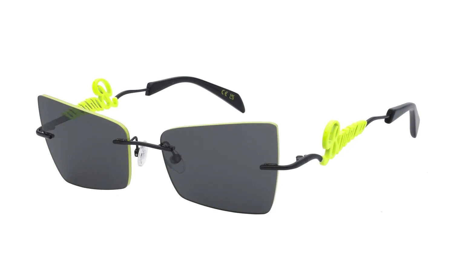 Barrow SBA014 CALYPSO GLASANT 08AM Occhiali da sole Metallo Nero Grigio Farfalla Normale - immagine 1