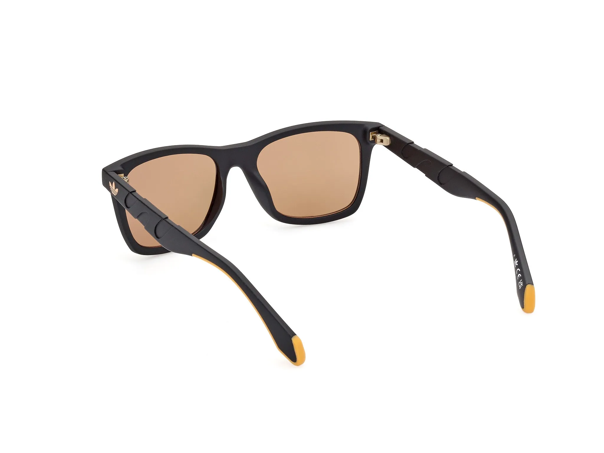 Adidas Sport Unisex Adidas OR0101 02G Occhiali da sole Iniettato Nero Marrone Squadrata Normale Specchiato - immagine 4