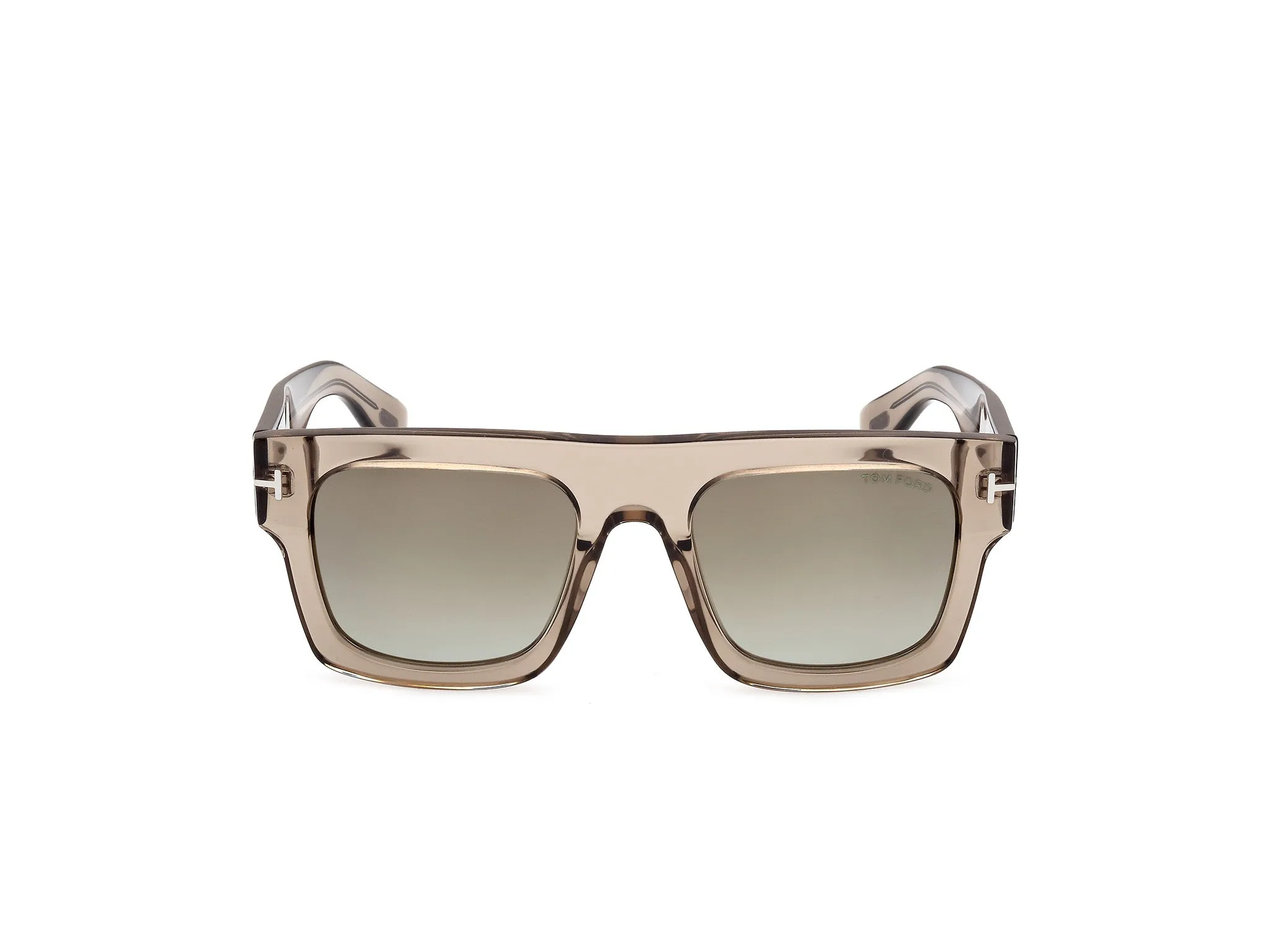 TOM FORD FT0711 FAUSTO 47Q Occhiali da sole Acetato Marrone Verde Squadrata Normale - immagine 3