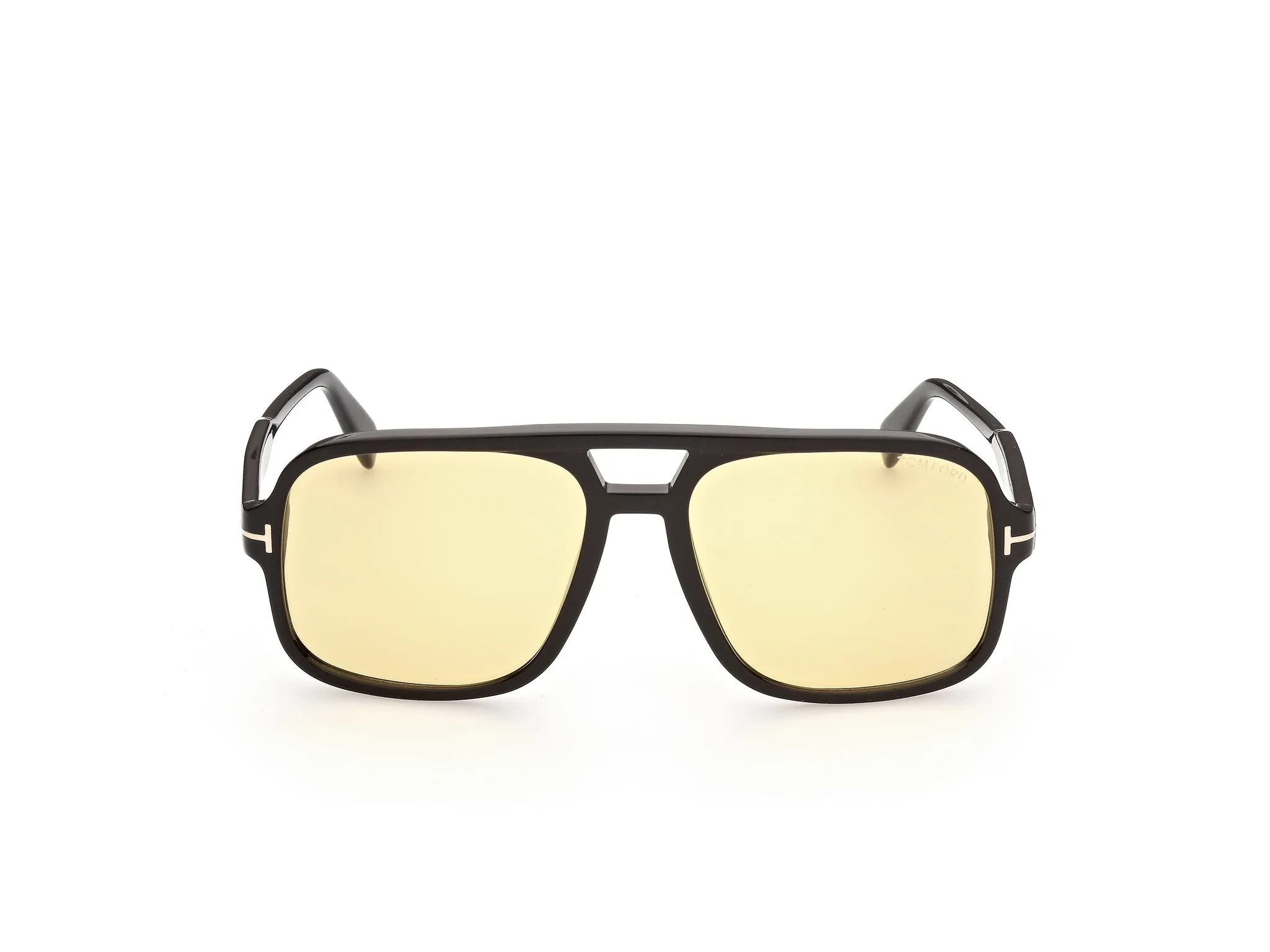 TOM FORD FT0884 FALCONER-02 01E Occhiali da sole Acetato Nero Marrone Squadrata Normale - immagine 3