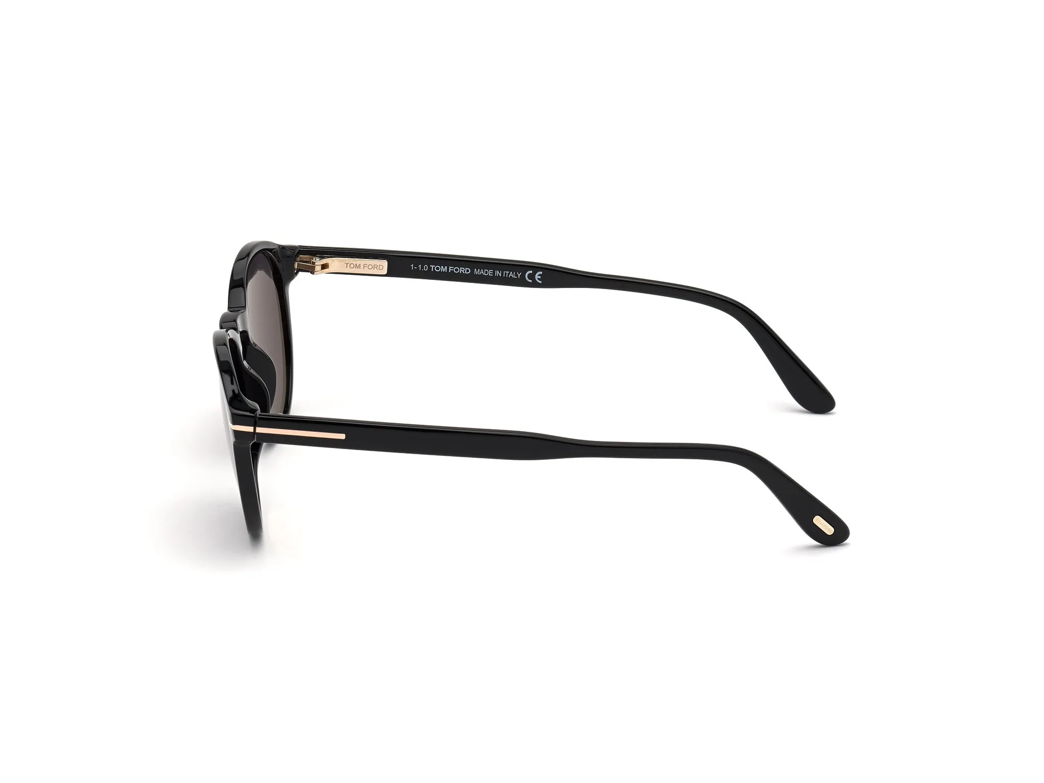 TOM FORD FT0834 DANTE 01A Occhiali da sole Acetato Nero Grigio Rotonda Normale - immagine 2