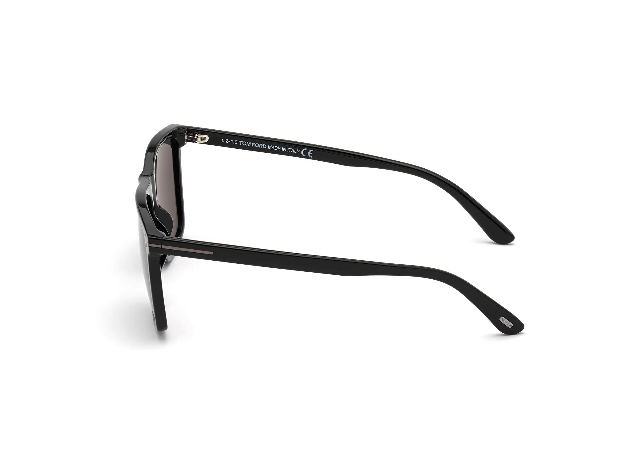TOM FORD FT0832-N FLETCHER 01A Occhiali da sole Acetato Nero Grigio Squadrata Normale - immagine 2