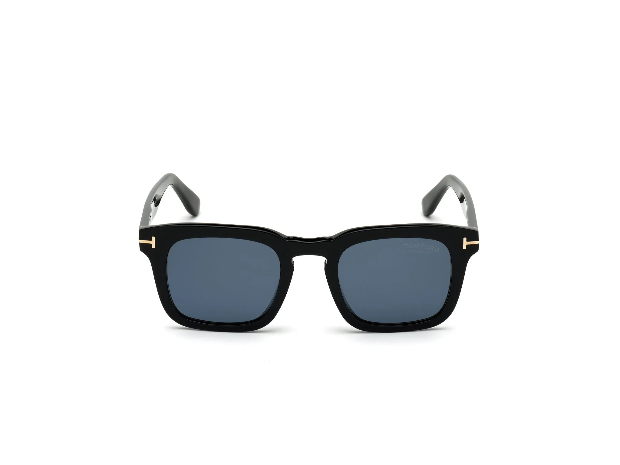 TOM FORD FT0751 DAX 01V Occhiali da sole Acetato Nero Blu Squadrata Polarizzata - immagine 3
