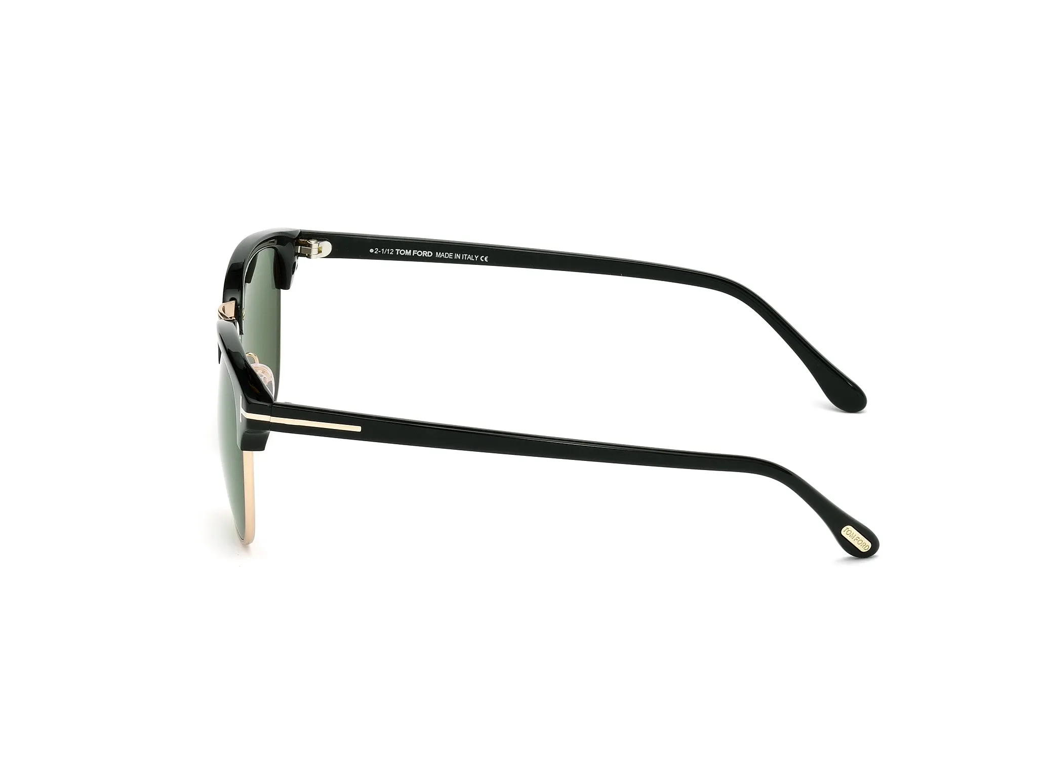 TOM FORD FT0248 HENRY 05N Occhiali da sole Acetato Nero Verde Squadrata Normale - immagine 2
