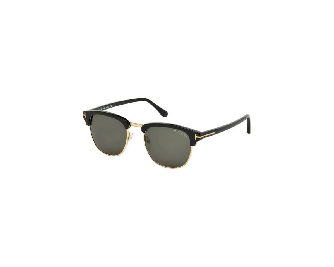 TOM FORD FT0248 HENRY 05N Occhiali da sole Acetato Nero Verde Squadrata Normale - immagine 1