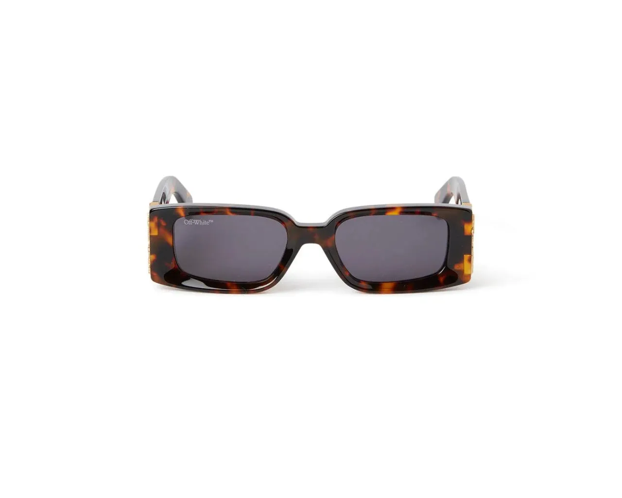 Off-White Unisex OERI098 Roma 6007 havana Occhiali da sole Acetato Havana Grigio Squadrata Normale - immagine 2
