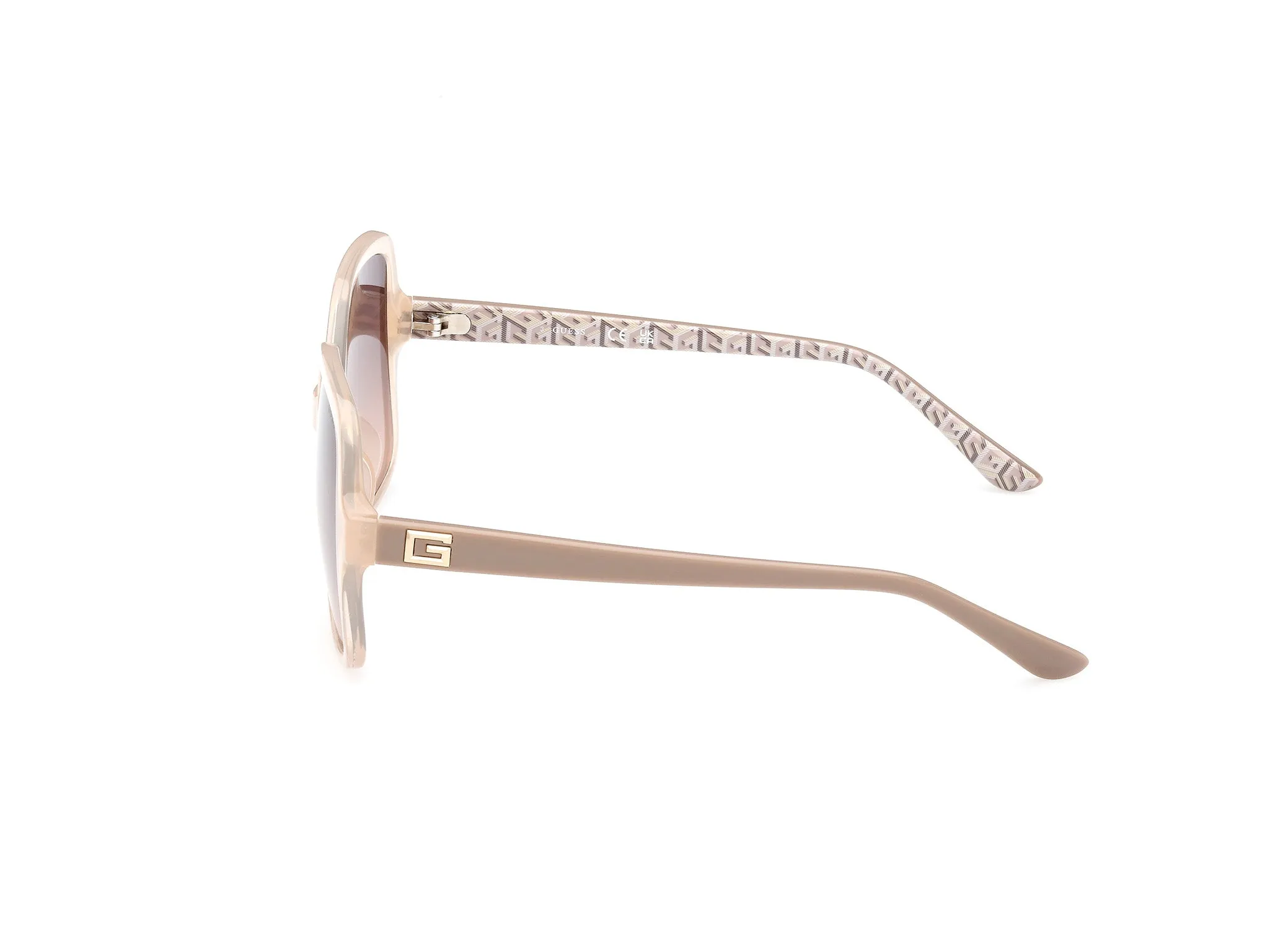 Guess GU7921-H 57F Occhiali da sole Iniettato Beige Marrone Squadrata Normale Sfumato - immagine 2