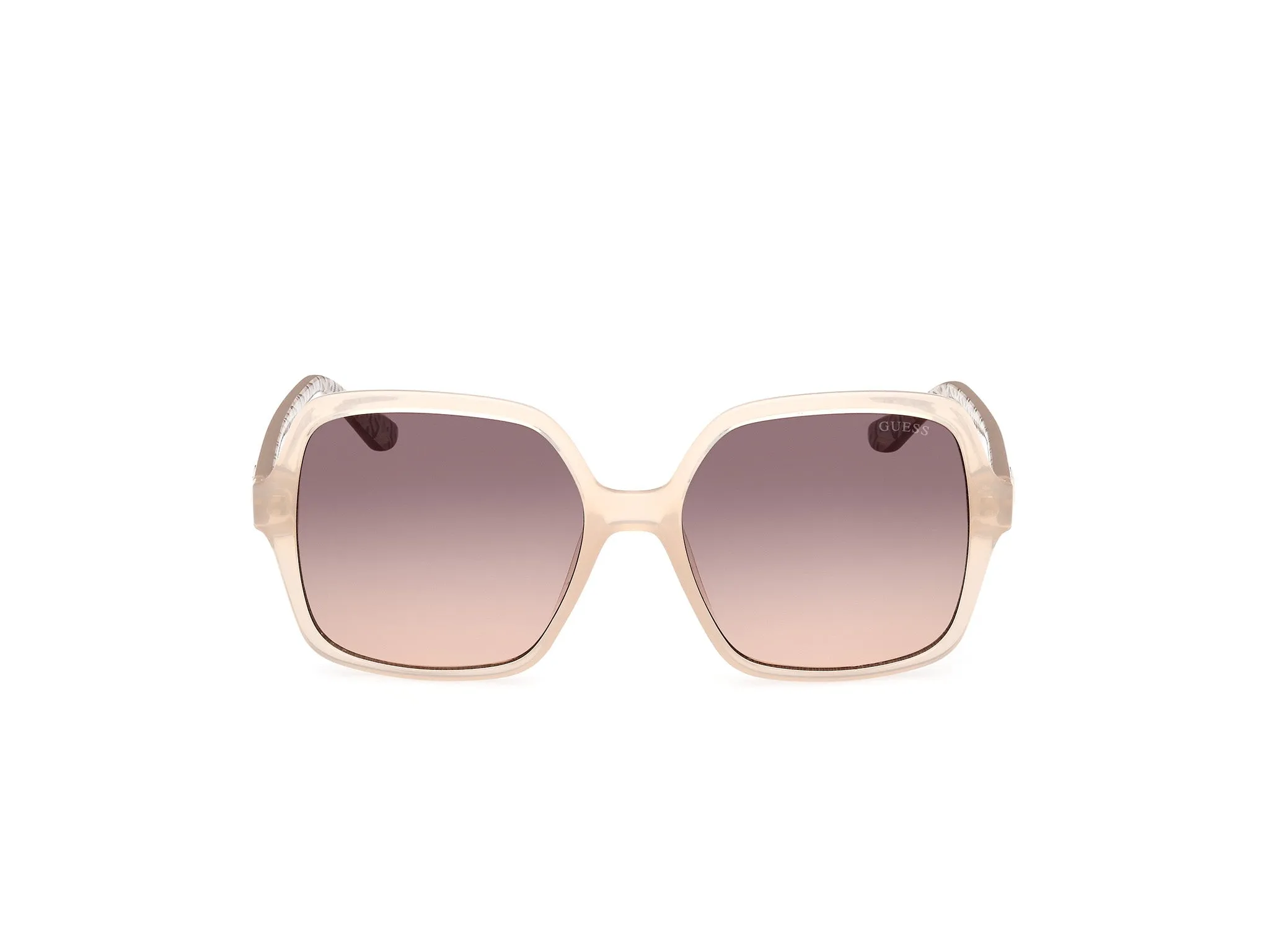 Guess GU7921-H 57F Occhiali da sole Iniettato Beige Marrone Squadrata Normale Sfumato - immagine 3