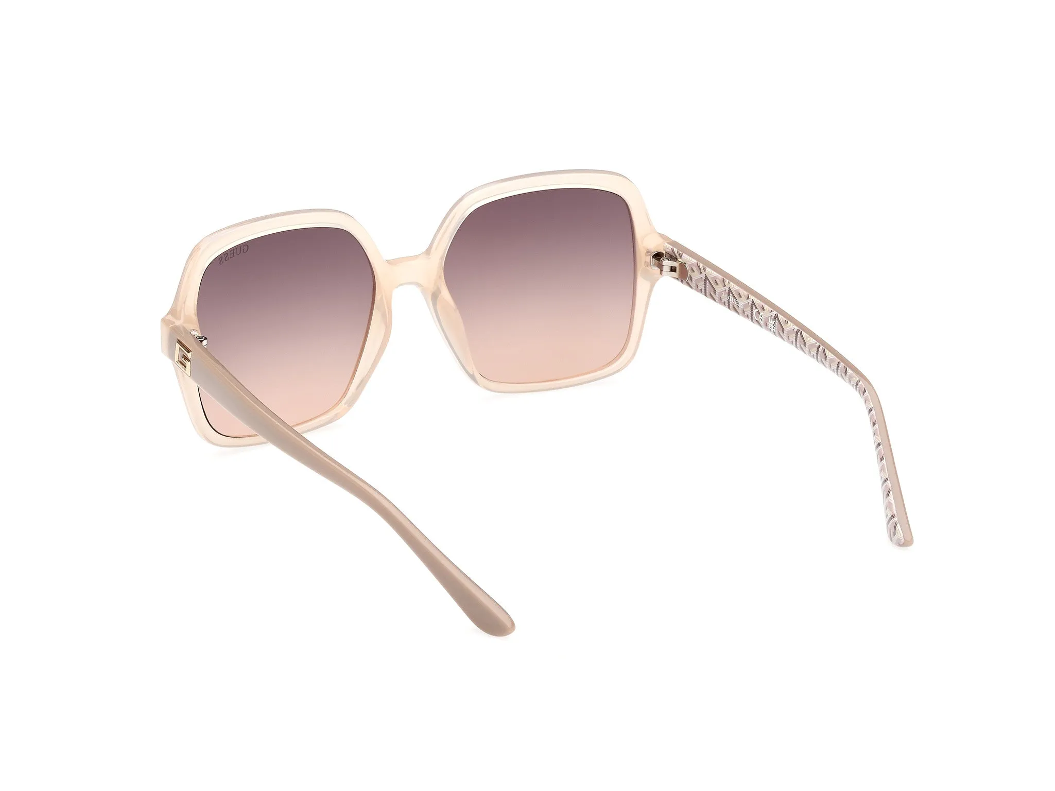 Guess GU7921-H 57F Occhiali da sole Iniettato Beige Marrone Squadrata Normale Sfumato - immagine 4