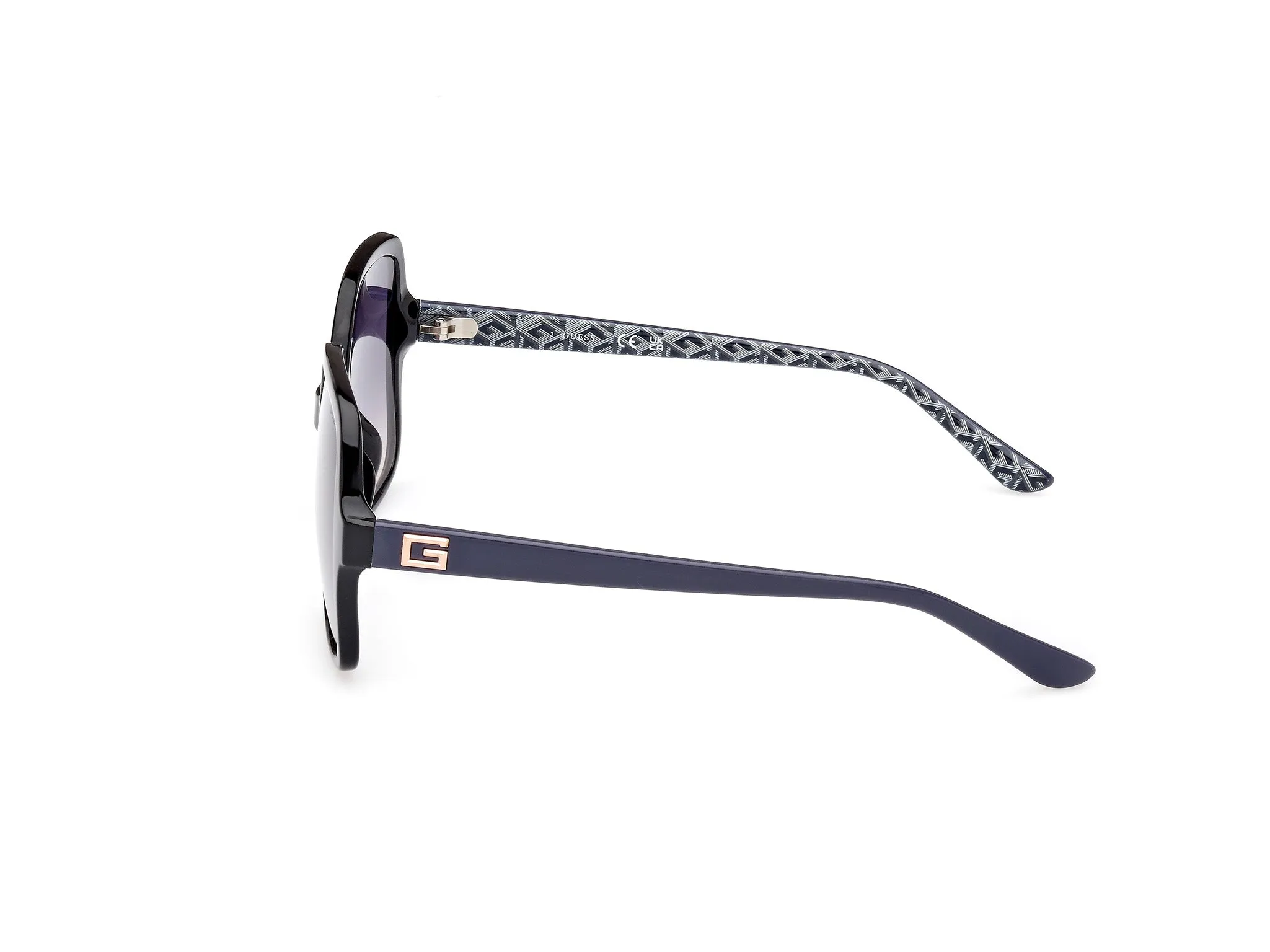 Guess GU7921-H 01B Occhiali da sole Iniettato Nero Grigio Squadrata Normale Sfumato - immagine 2