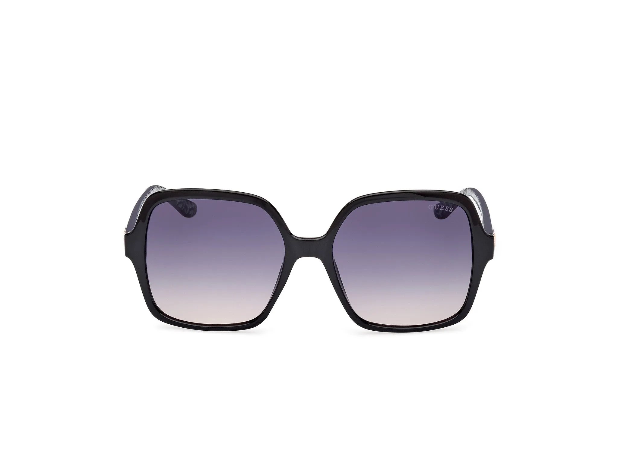 Guess GU7921-H 01B Occhiali da sole Iniettato Nero Grigio Squadrata Normale Sfumato - immagine 3