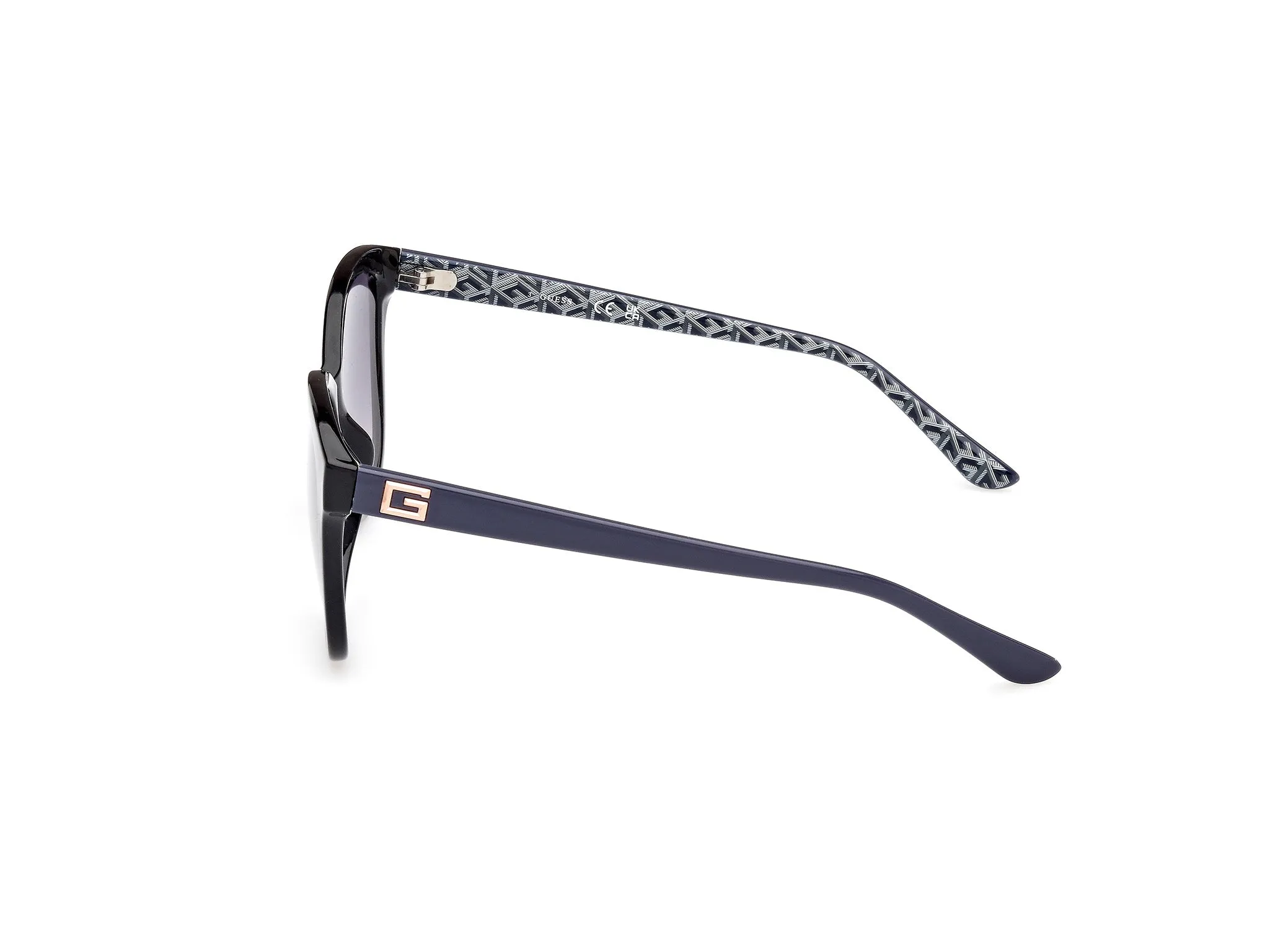 Guess GU7920 01B Occhiali da sole Iniettato Nero Grigio Rotonda Normale Sfumato - immagine 2