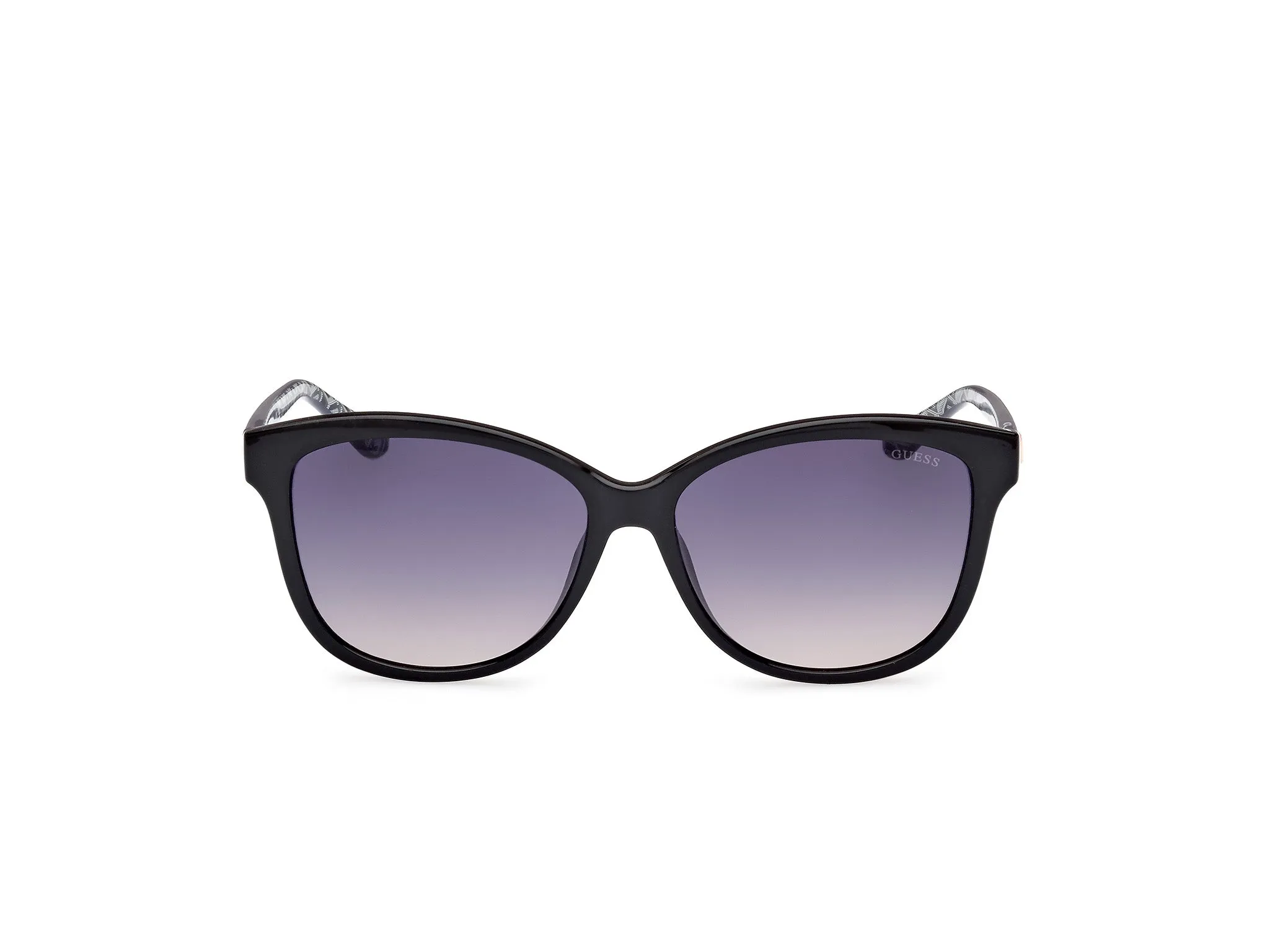 Guess GU7920 01B Occhiali da sole Iniettato Nero Grigio Rotonda Normale Sfumato - immagine 3