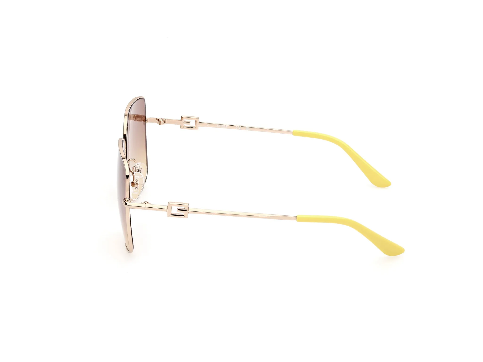 Guess GU7906-H 32F Occhiali da sole Metallo Oro Marrone Squadrata Normale Sfumato - immagine 2