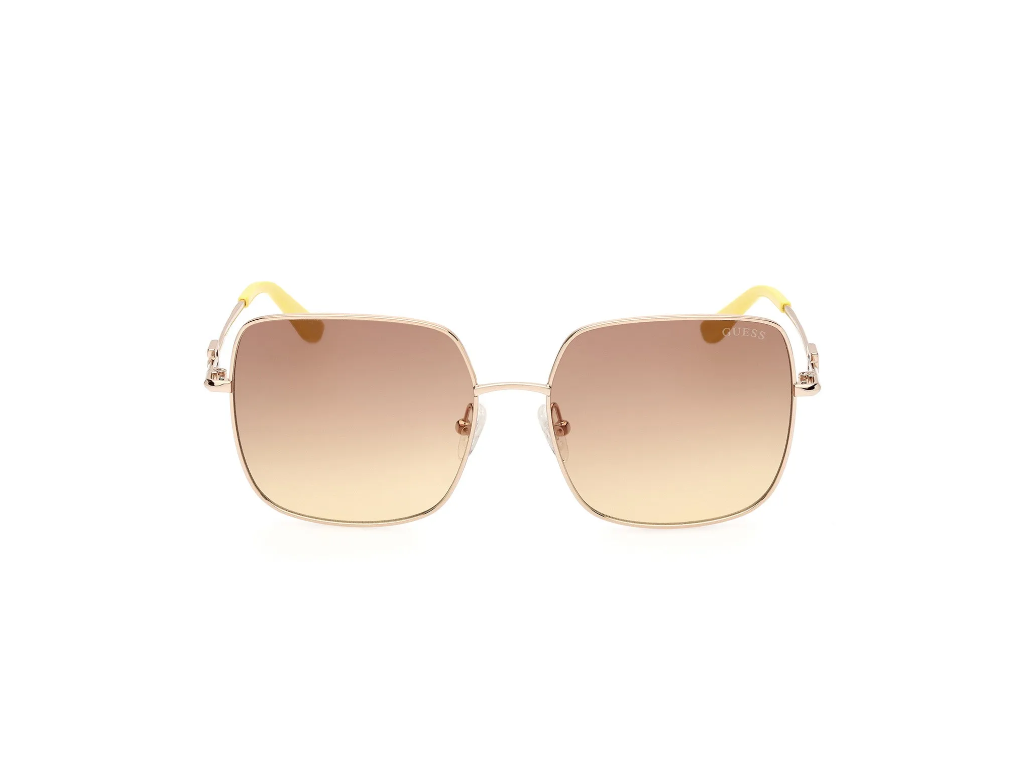 Guess GU7906-H 32F Occhiali da sole Metallo Oro Marrone Squadrata Normale Sfumato - immagine 3