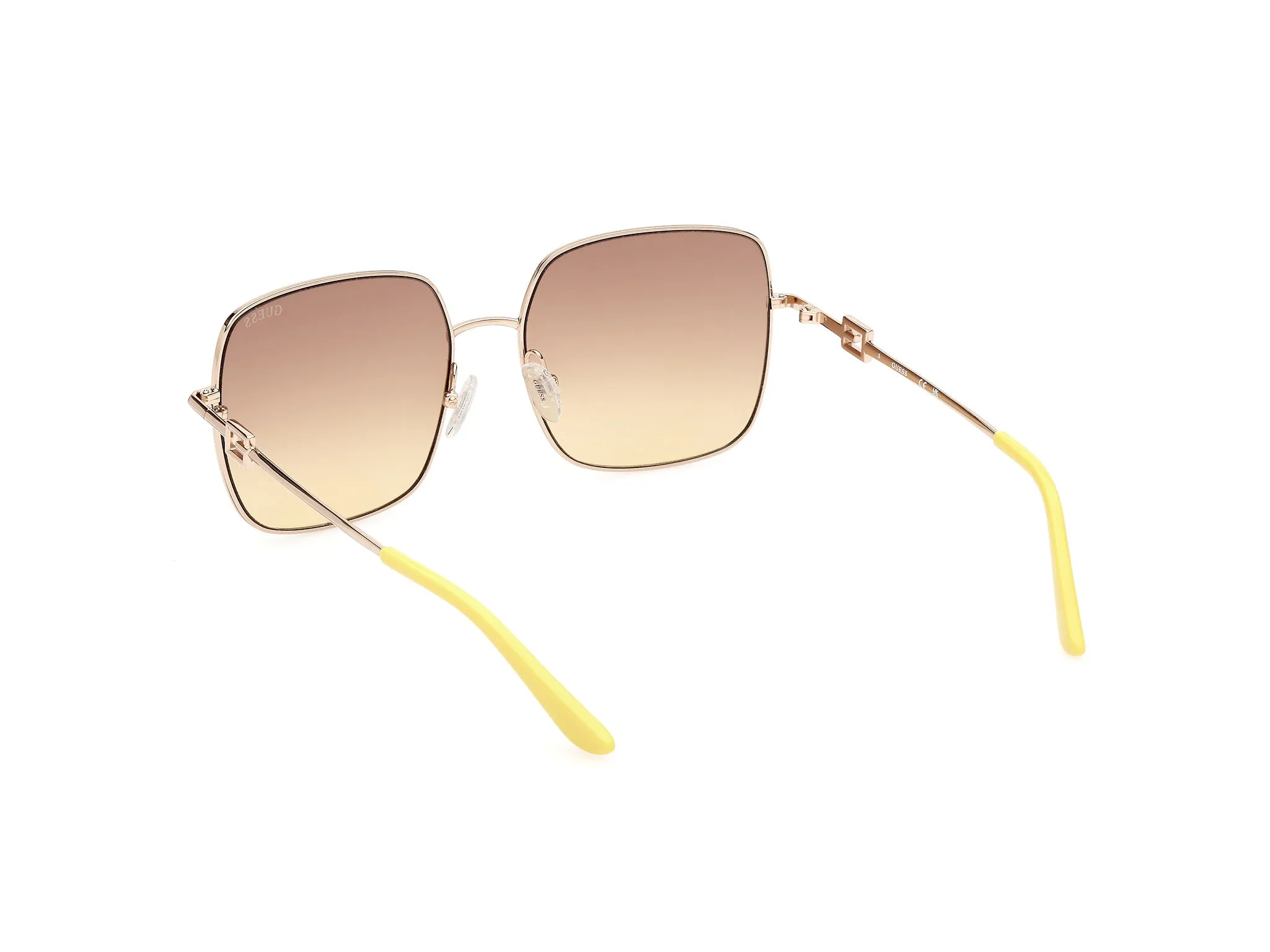 Guess GU7906-H 32F Occhiali da sole Metallo Oro Marrone Squadrata Normale Sfumato - immagine 4