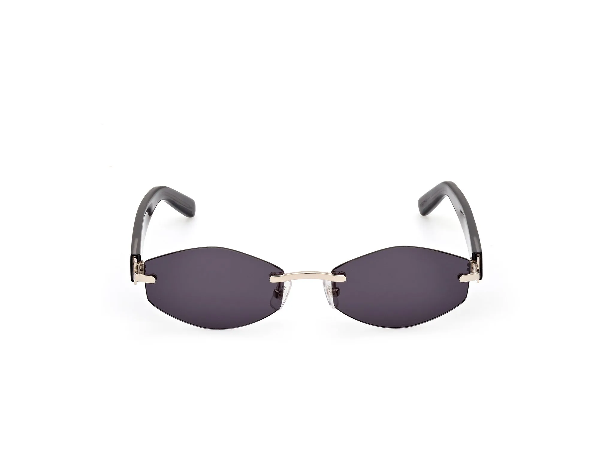 GCDS GD0040 32A Occhiali da sole Metallo Oro Grigio Geometrica Normale - immagine 3