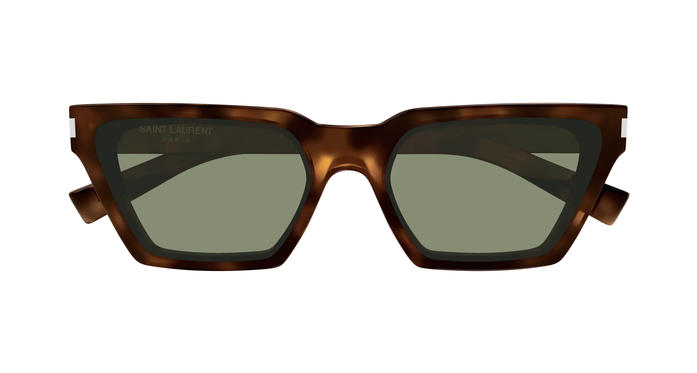 SAINT LAURENT SL 633 CALISTA 003 Occhiali da sole Acetato Havana Verde Cat Eye Normale - immagine 2