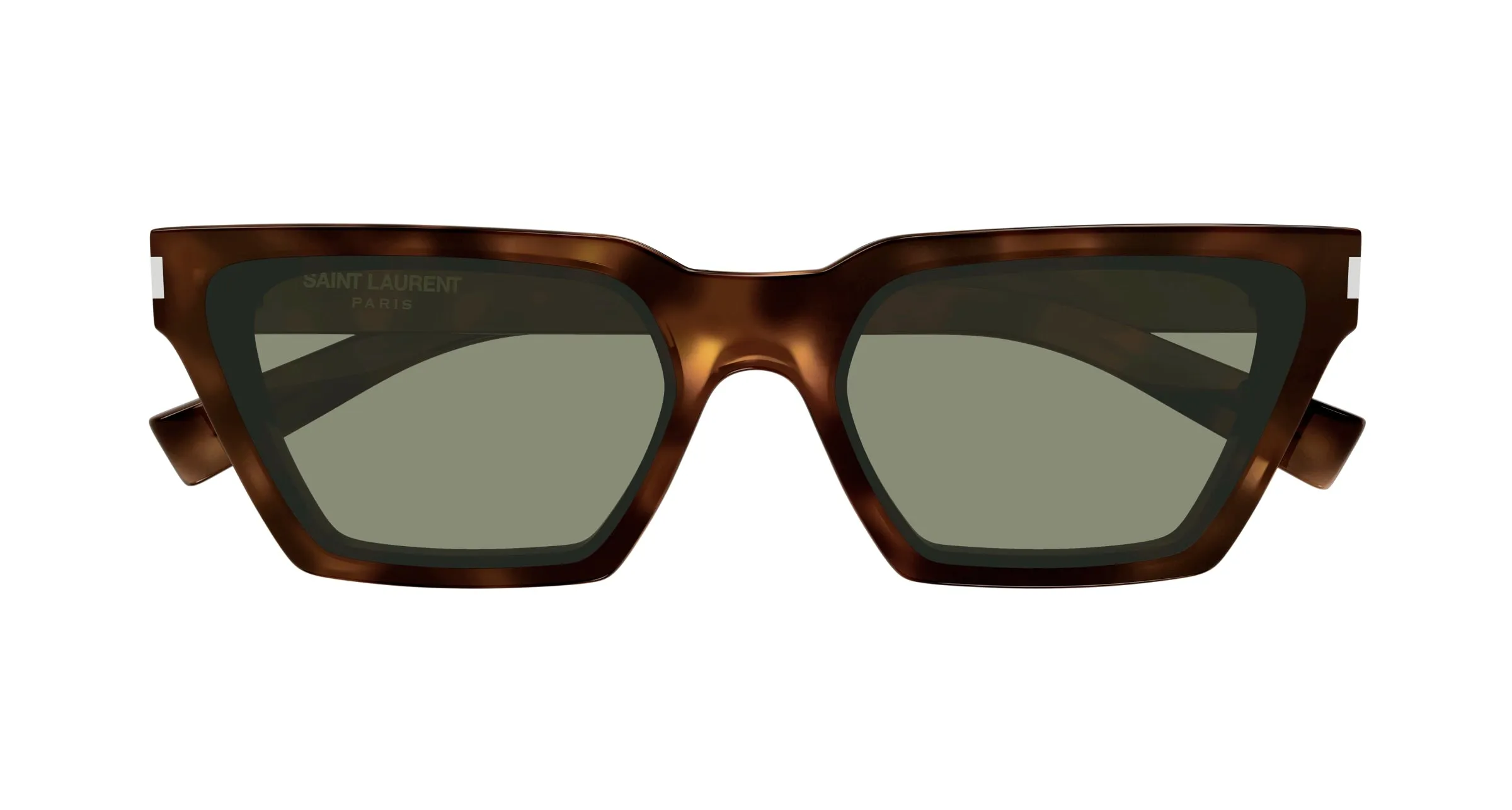 SAINT LAURENT SL 633 CALISTA 003 Occhiali da sole Acetato Havana Verde Cat Eye Normale - immagine 3