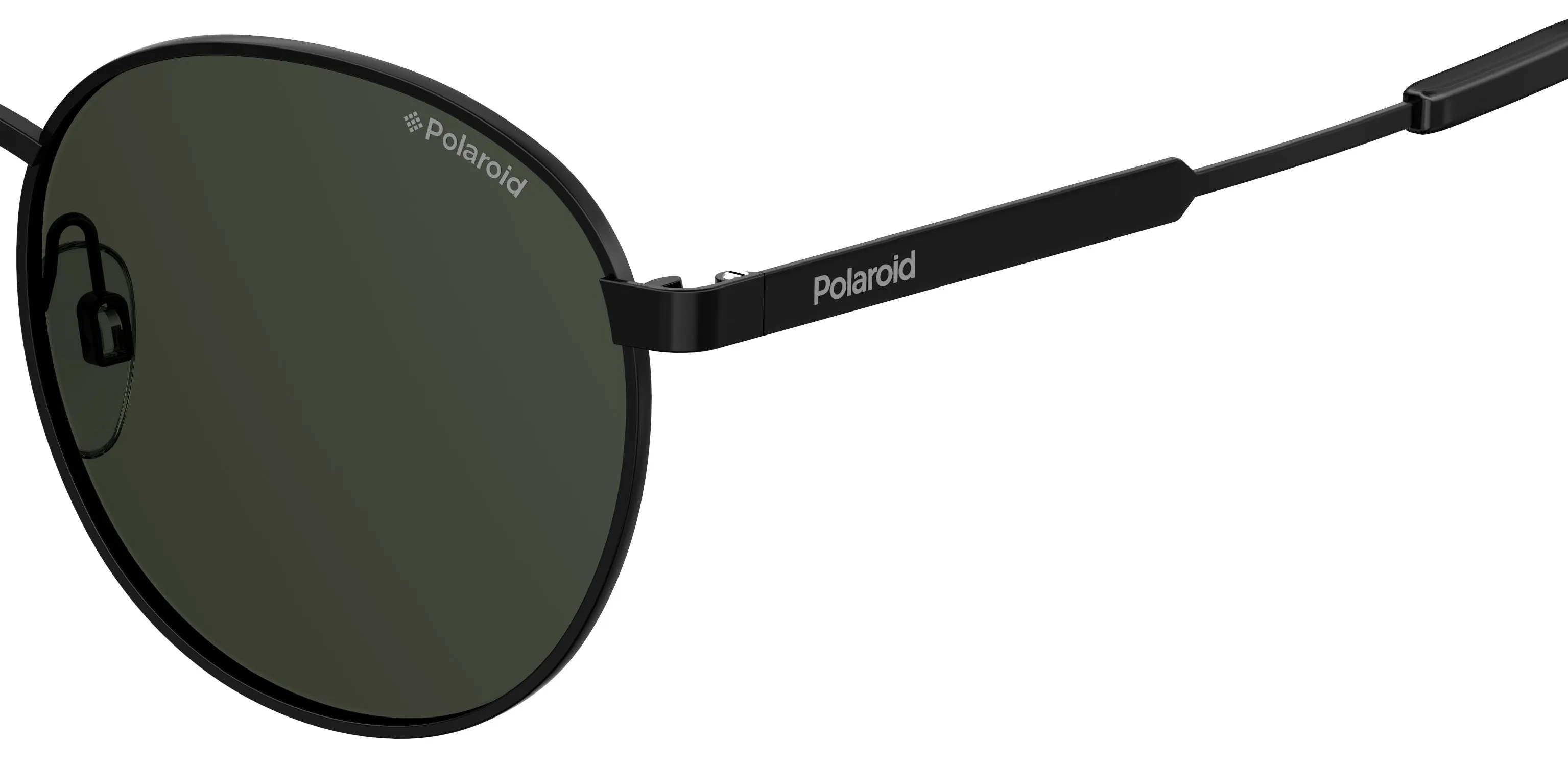 Polaroid PLD 2053/S 807/M9 Occhiali da sole Metallo Nero Rotonda Polarizzata - immagine 3
