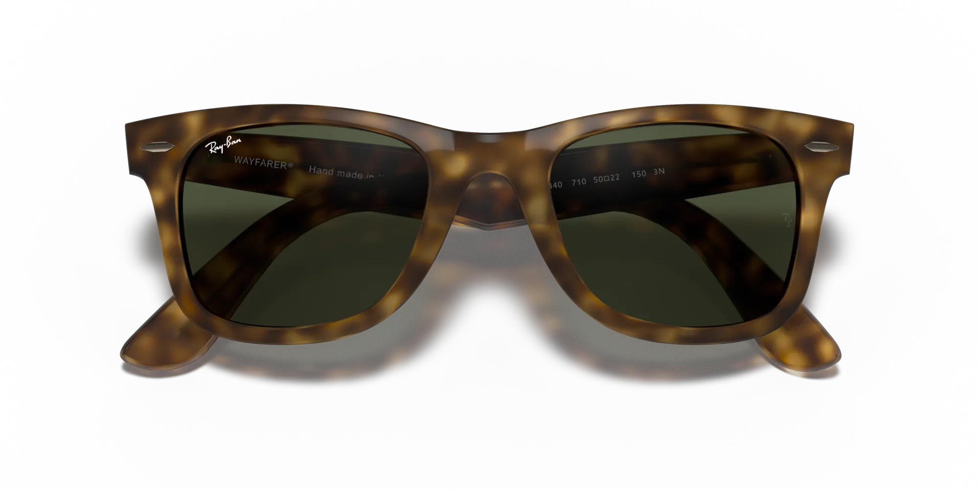 Ray - Ban RB4340 WAYFARER EASE 710 Occhiali da sole Iniettato Tartaruga G15 Squadrata Normale - immagine 2