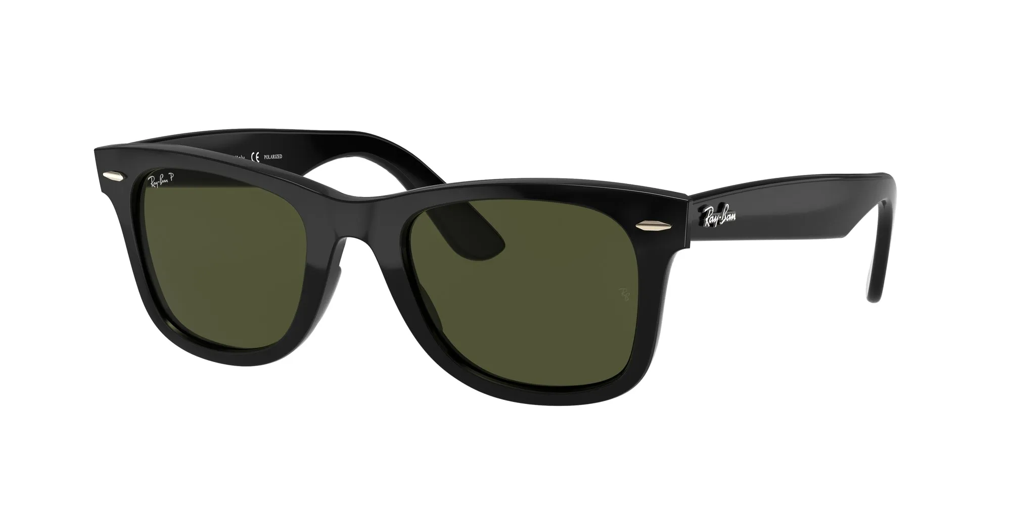 Ray - Ban RB4340 WAYFARER EASE 601/58 Occhiali da sole Iniettato Nero G15 Squadrata Polarizzata - immagine 1
