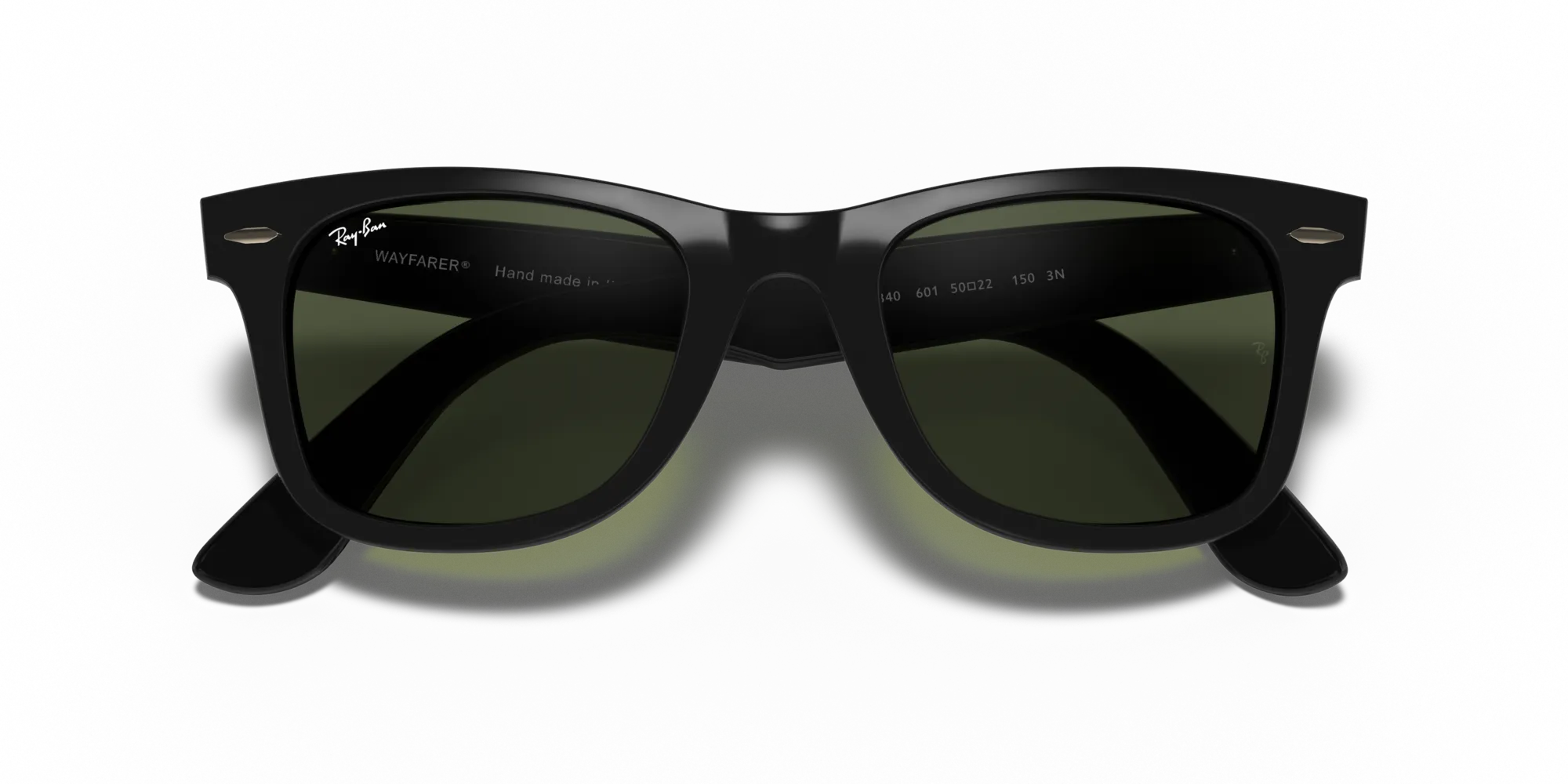 Ray - Ban RB4340 WAYFARER EASE 601 Occhiali da sole Iniettato Nero G15 Squadrata Normale - immagine 2