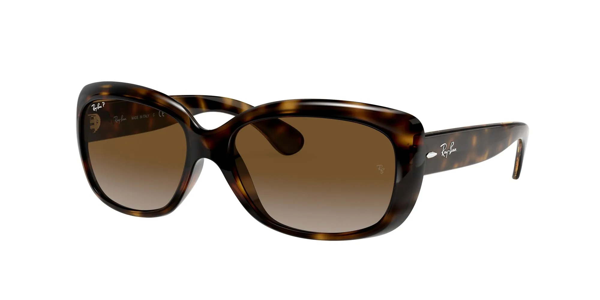 Ray - Ban RB4101 JACKIE OHH 710/T5 Occhiali da sole Iniettato Tartaruga Marrone Farfalla Polarizzata - immagine 1