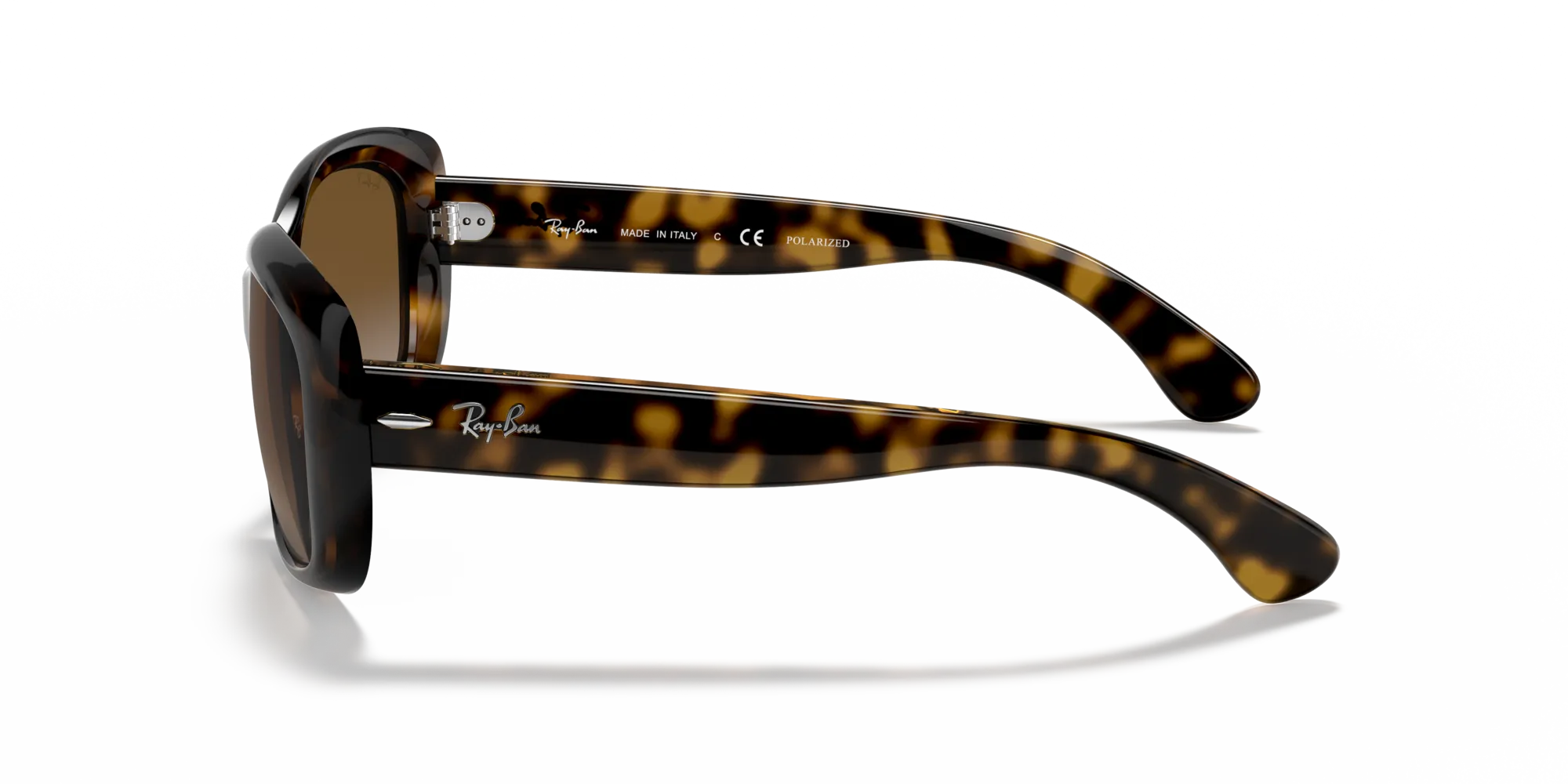 Ray - Ban RB4101 JACKIE OHH 710/T5 Occhiali da sole Iniettato Tartaruga Marrone Farfalla Polarizzata - immagine 4