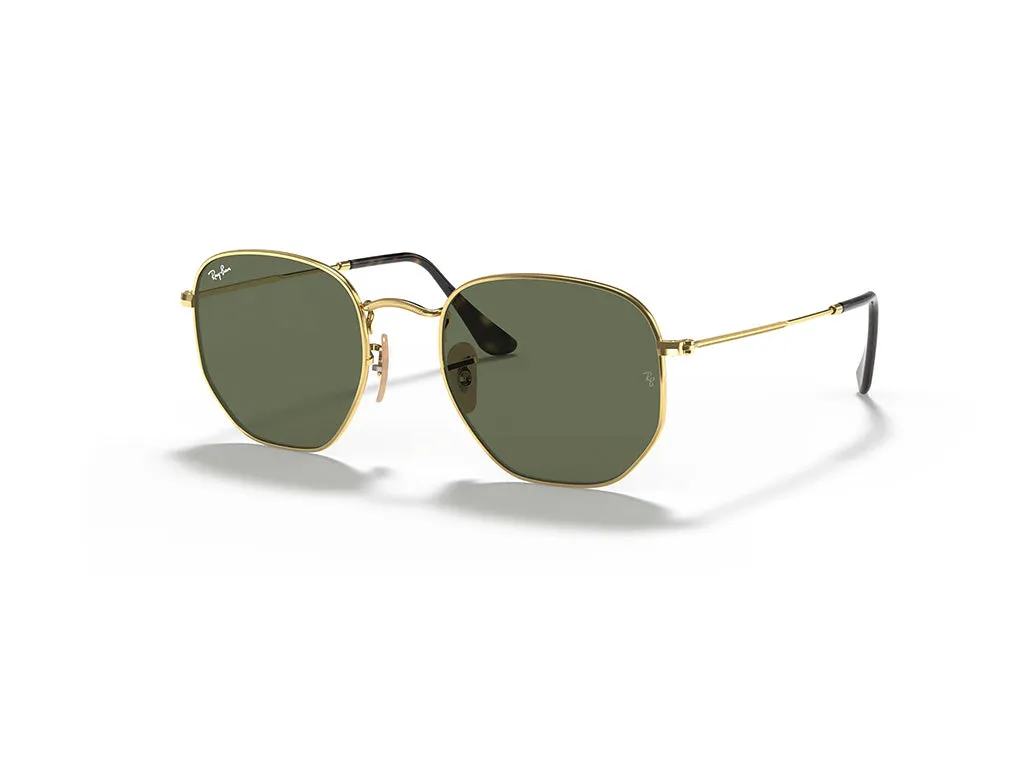 Ray - Ban RB3548N HEXAGONAL 001 Occhiali da sole Metallo Oro G15 Geometrica Normale - immagine 1