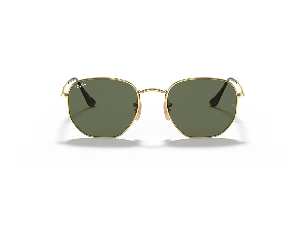 Ray - Ban RB3548N HEXAGONAL 001 Occhiali da sole Metallo Oro G15 Geometrica Normale - immagine 2