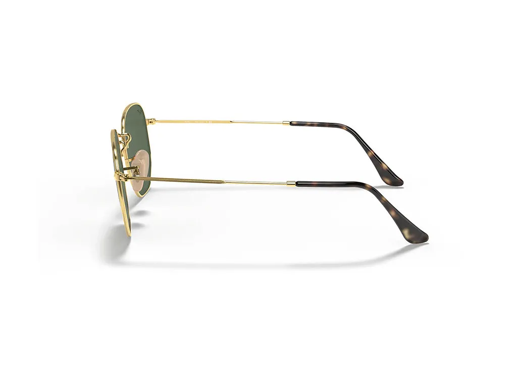 Ray - Ban RB3548N HEXAGONAL 001 Occhiali da sole Metallo Oro G15 Geometrica Normale - immagine 3