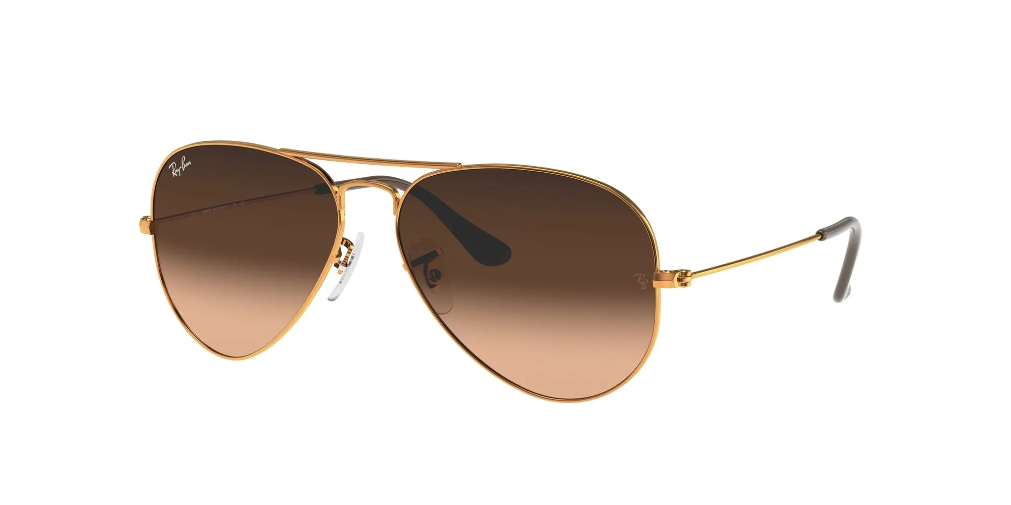 Ray - Ban RB3025 AVIATOR 9001A5 Occhiali da sole Metallo Marrone Rosa Pilot Normale - immagine 1