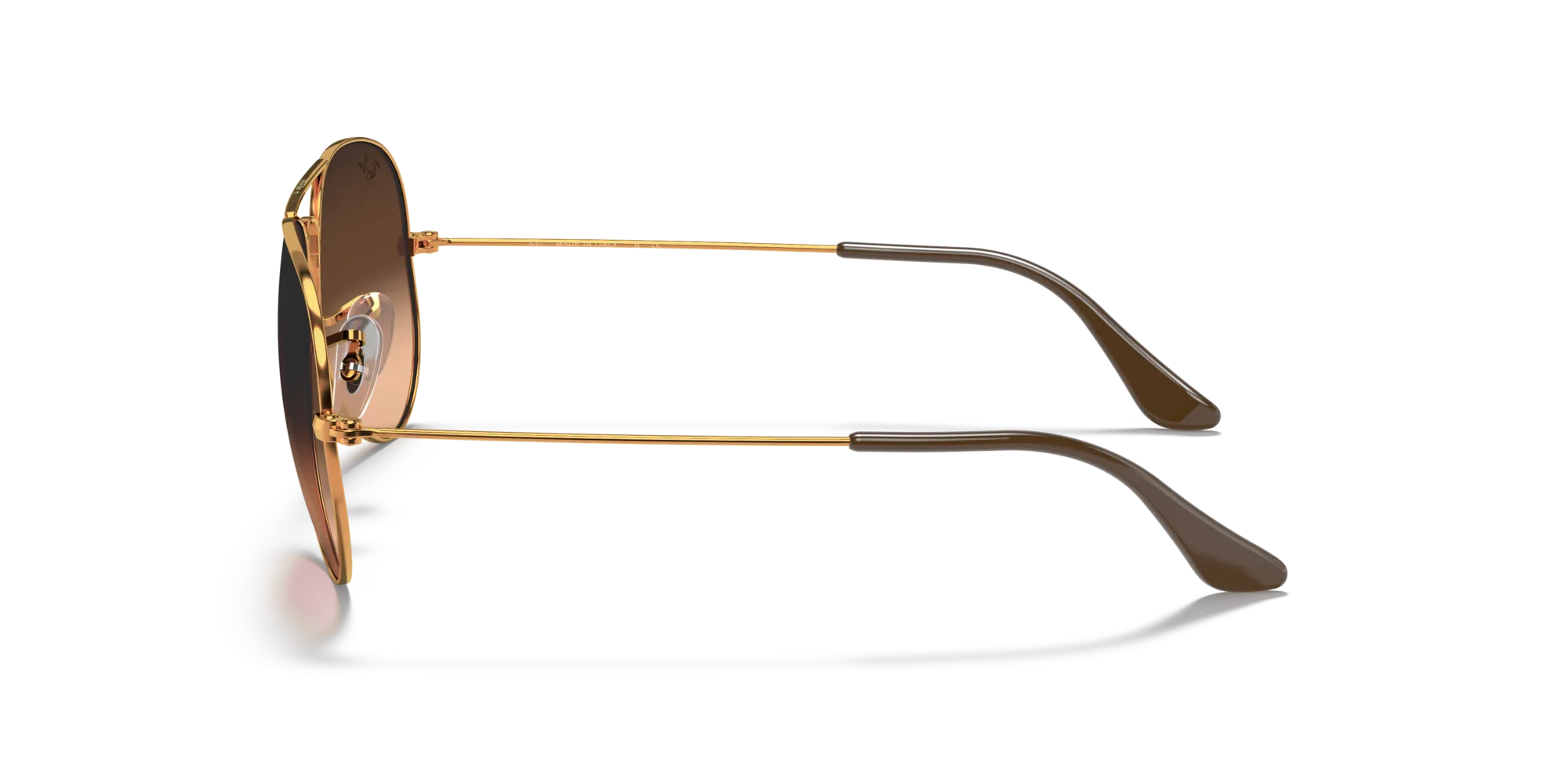 Ray - Ban RB3025 AVIATOR 9001A5 Occhiali da sole Metallo Marrone Rosa Pilot Normale - immagine 4