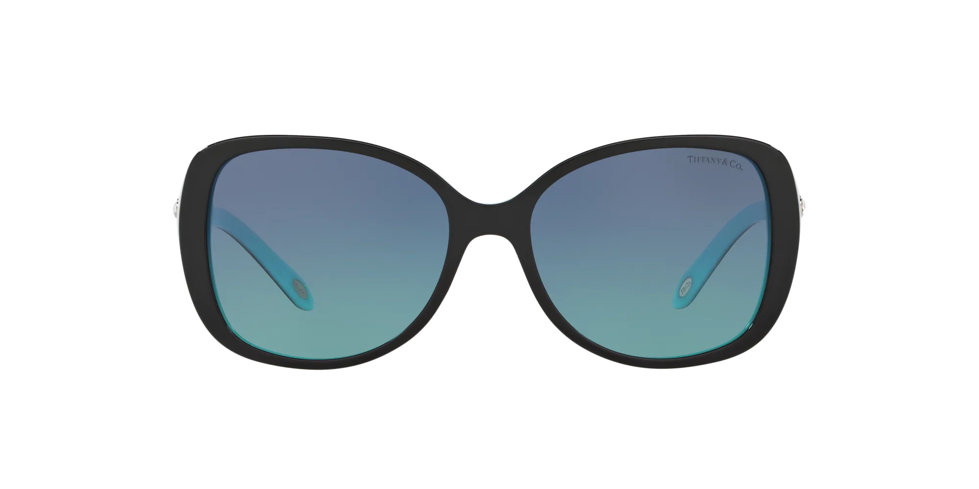 Tiffany TF4121B 80559S Occhiali da sole Acetato Nero Blu Squadrata Normale Sfumato - immagine 2
