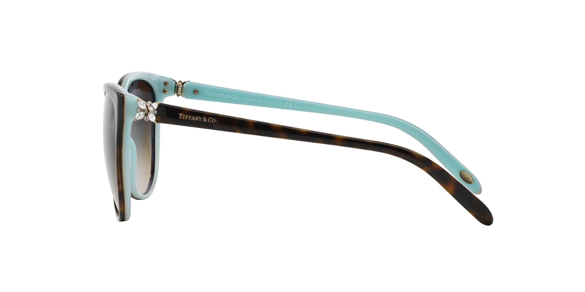 Tiffany TF4089B 81343B Occhiali da sole Acetato Marrone Marrone Cat Eye Normale Sfumato - immagine 3