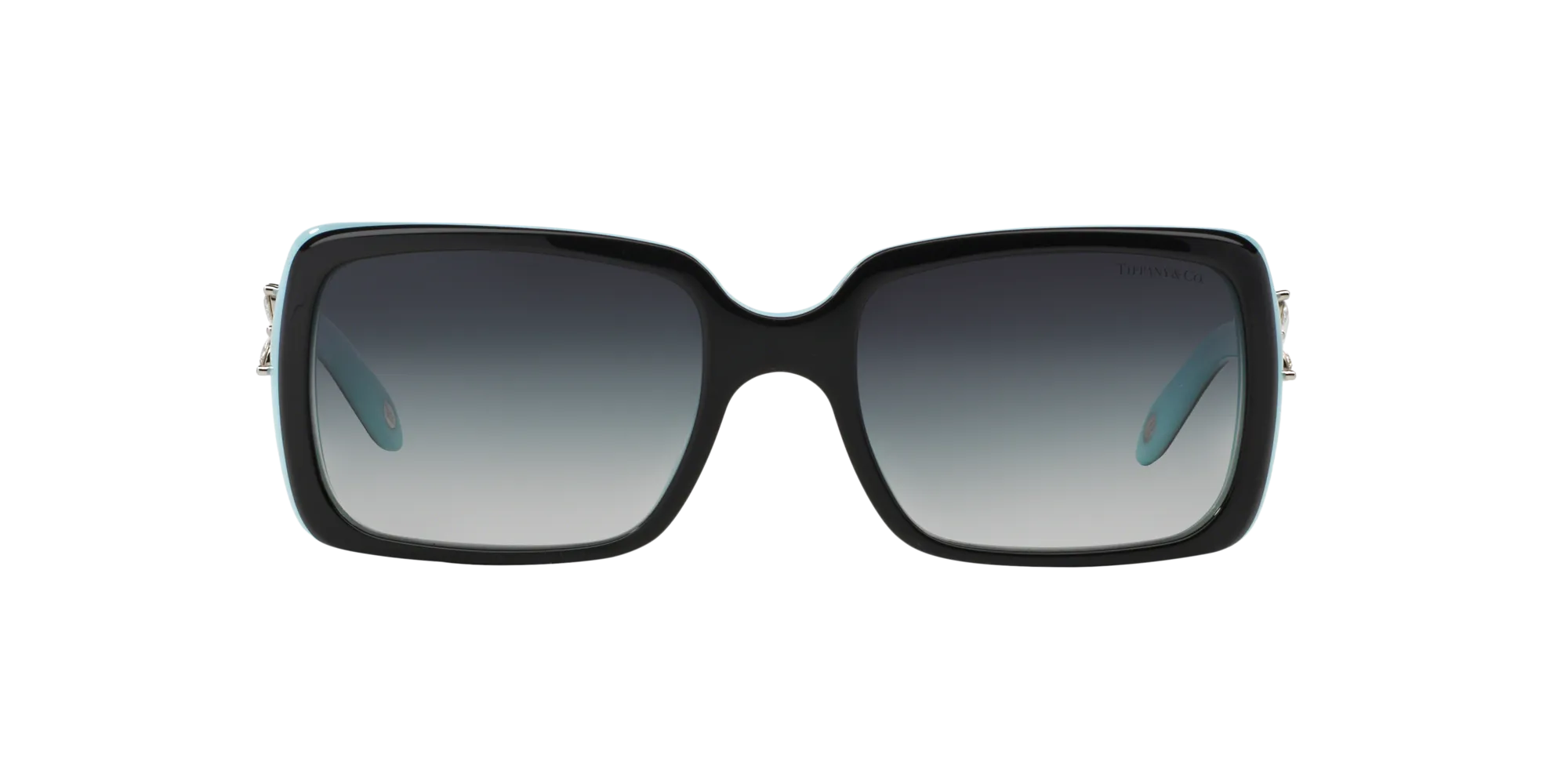 Tiffany TF4047B 80553C Occhiali da sole Acetato Nero Grigio Squadrata Normale Sfumato - immagine 2
