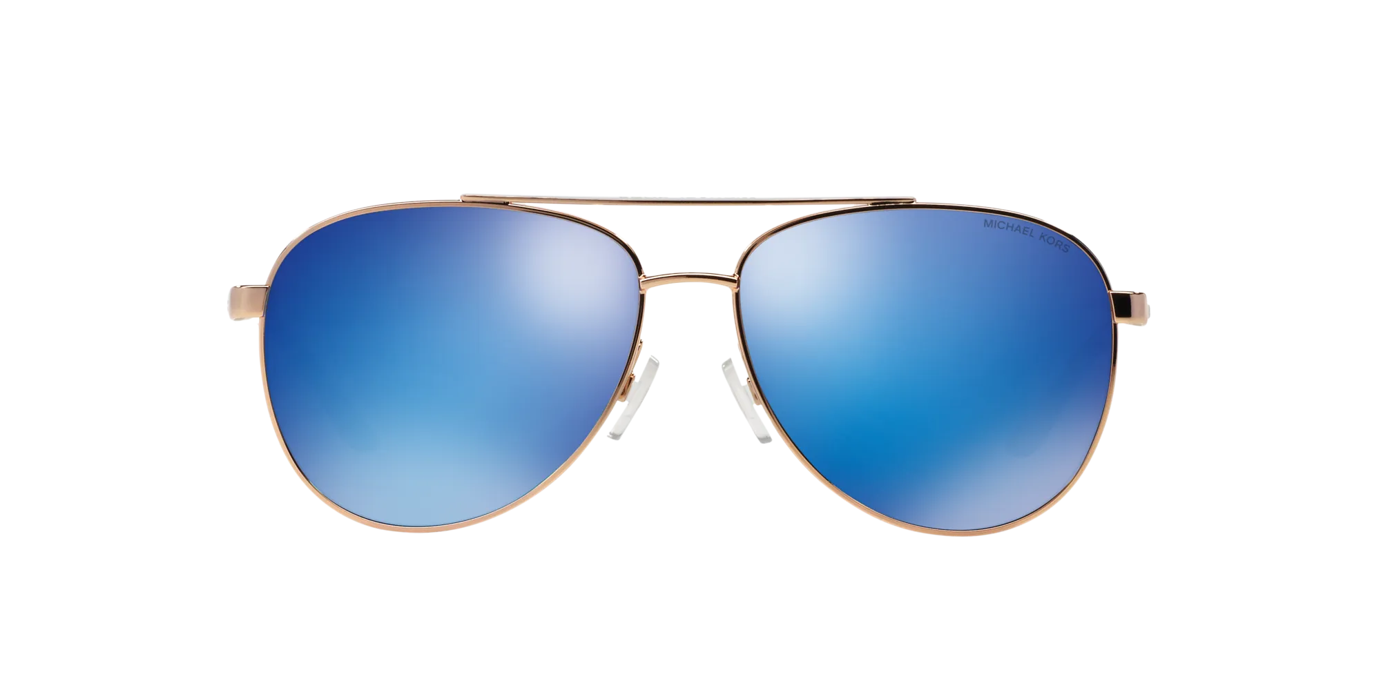 Michael Kors MK5007 HVAR 104525 Occhiali da sole Metallo Rosa Blu Pilot Specchiate - immagine 2