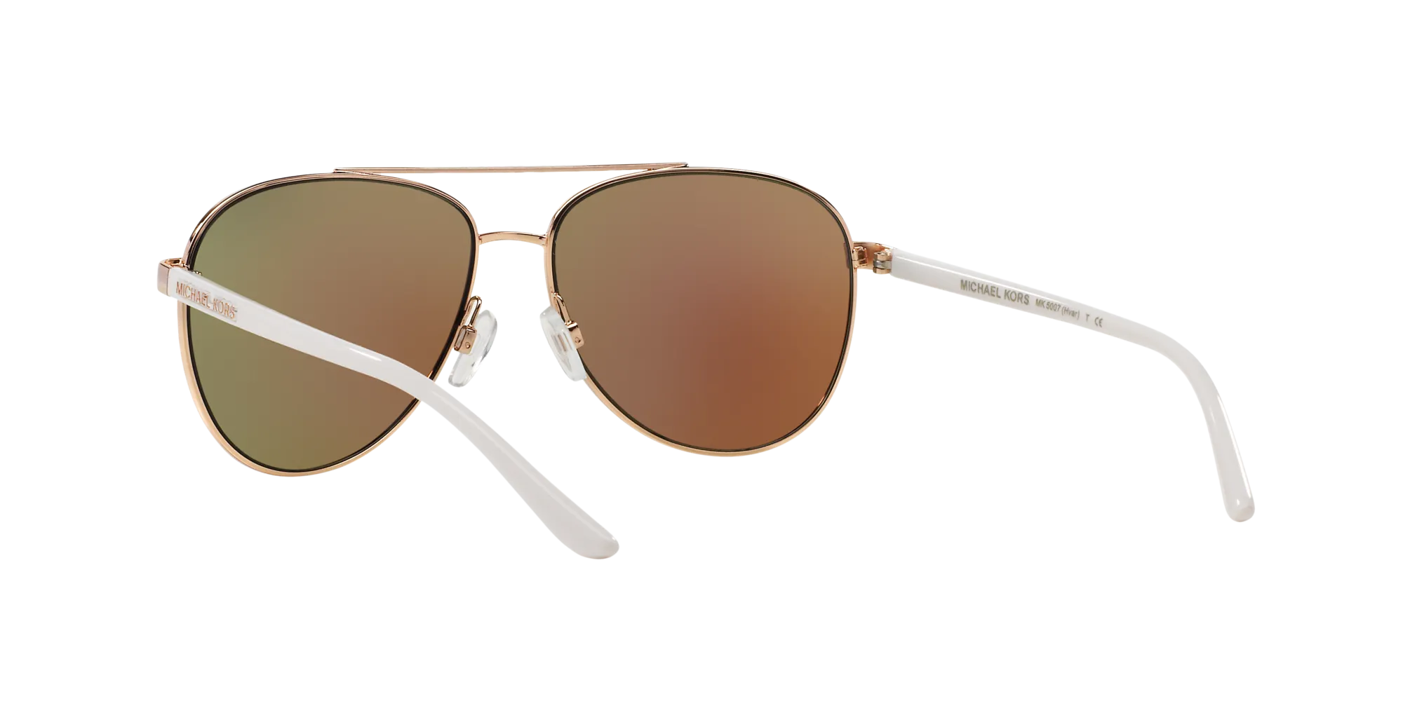 Michael Kors MK5007 HVAR 104525 Occhiali da sole Metallo Rosa Blu Pilot Specchiate - immagine 4