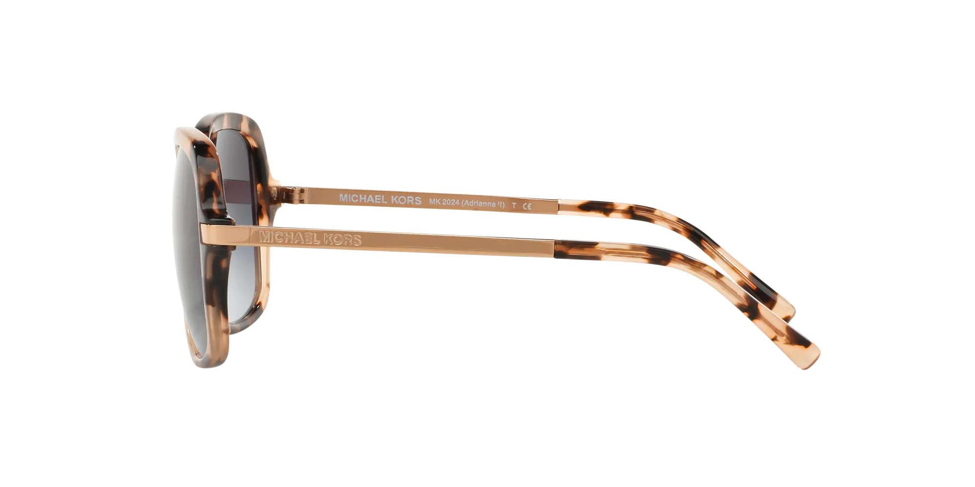 Michael Kors MK2024 ADRIANNA II 316213 Occhiali da sole Acetato Tartaruga Grigio Squadrata Normale Sfumato - immagine 3