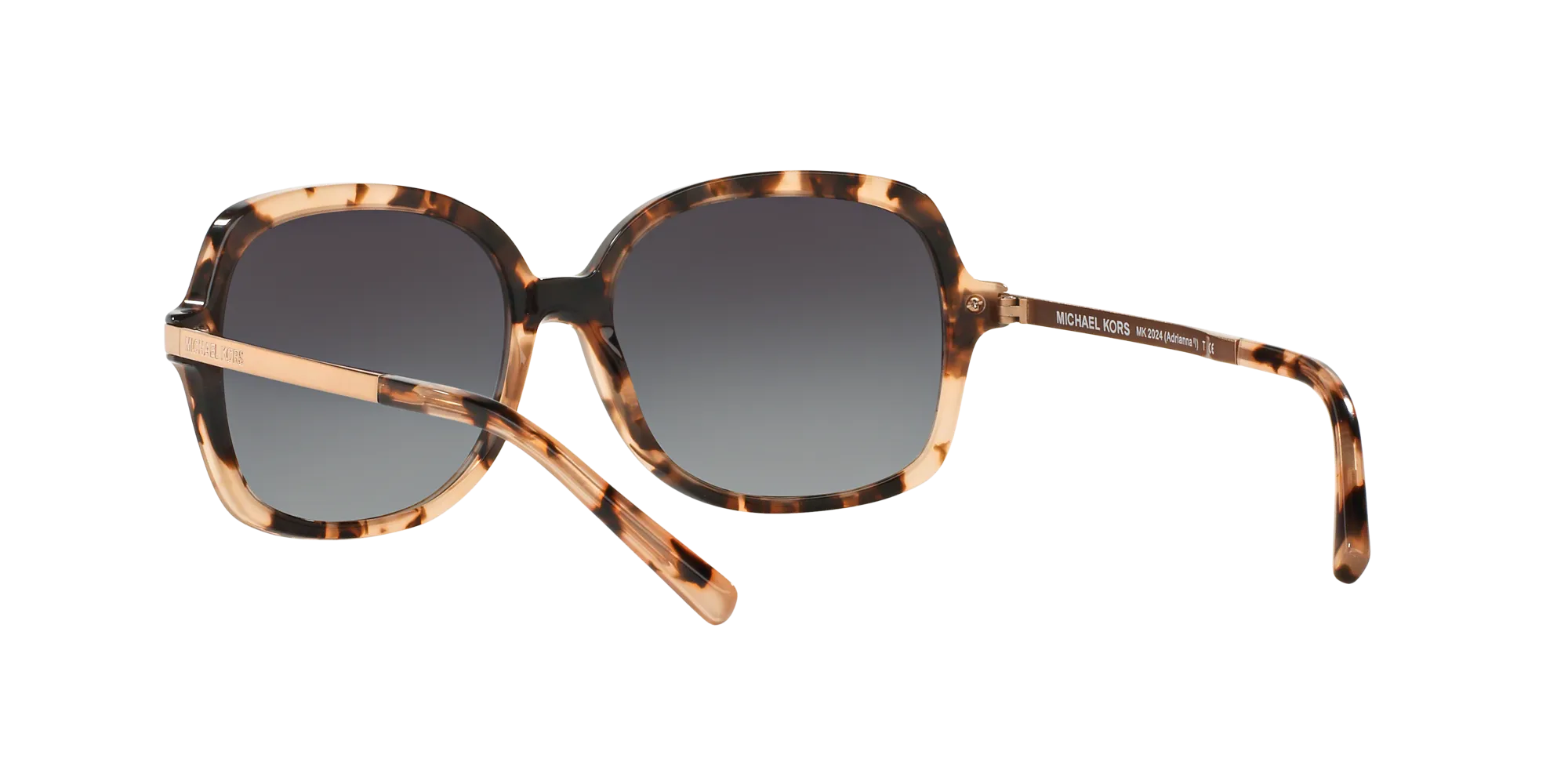 Michael Kors MK2024 ADRIANNA II 316213 Occhiali da sole Acetato Tartaruga Grigio Squadrata Normale Sfumato - immagine 4