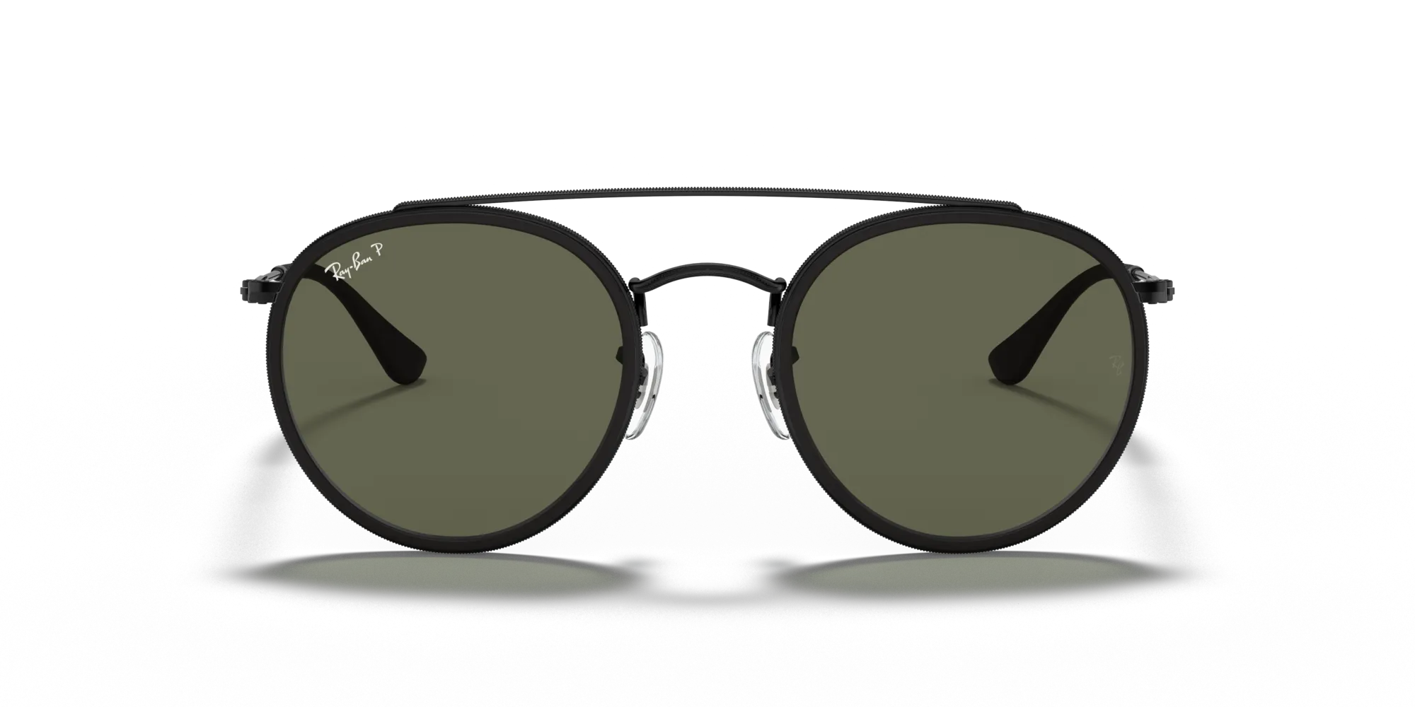 Ray - Ban RB3647N 002/58 Occhiali da sole Metallo Nero G15 Rotonda Polarizzata - immagine 3