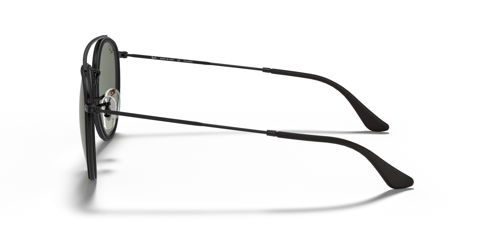 Ray - Ban RB3647N 002/58 Occhiali da sole Metallo Nero G15 Rotonda Polarizzata - immagine 4