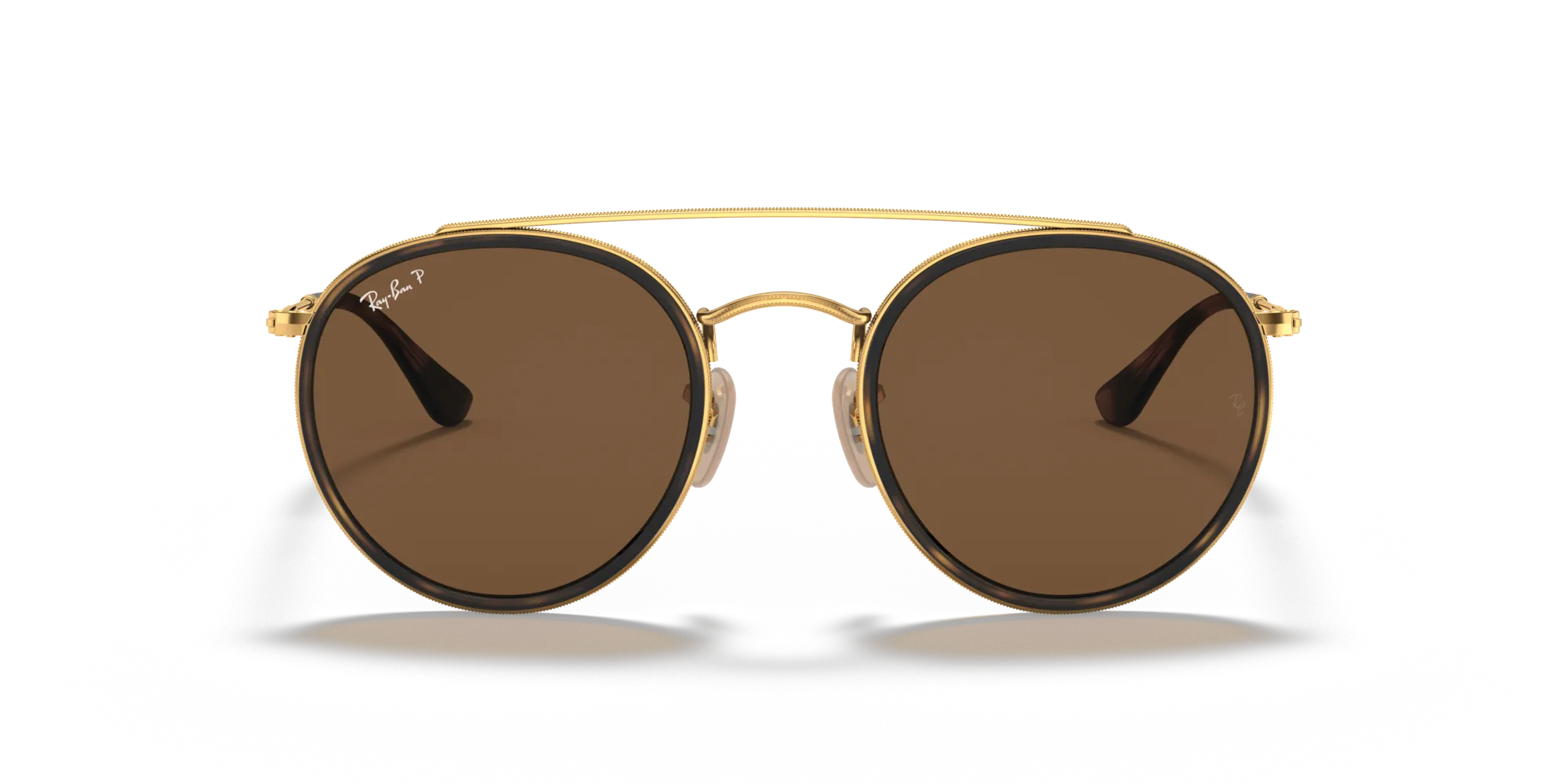 Ray - Ban RB3647N 001/57 Occhiali da sole Metallo Oro Rotonda Polarizzata - immagine 3