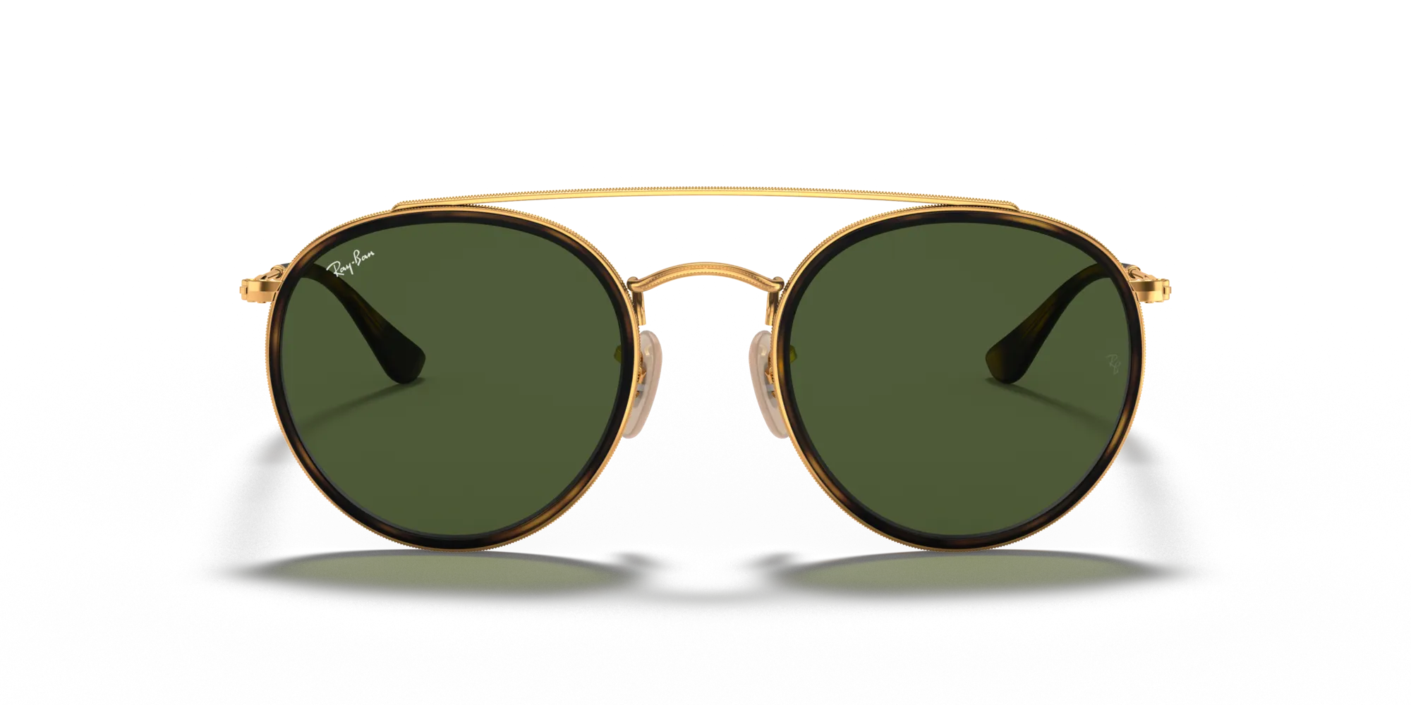 Ray - Ban RB3647N 001 Occhiali da sole Metallo Oro G15 Rotonda Normale - immagine 3