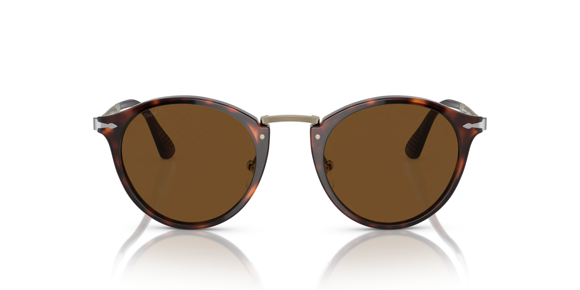 Persol PO3166S 24/57 Occhiali da sole Acetato Tartaruga Marrone Pantos Polarizzata - immagine 3