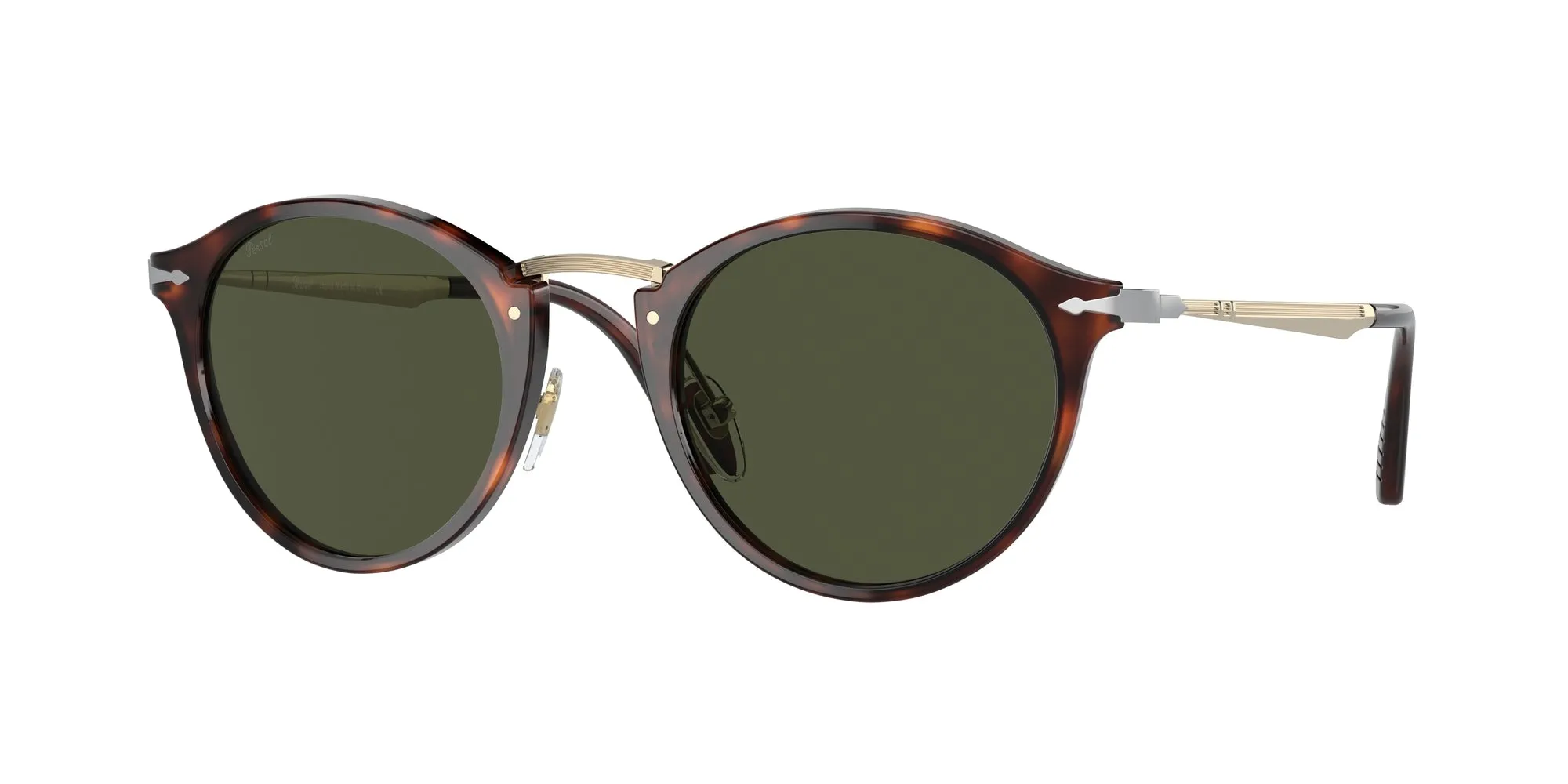 Persol PO3166S 24/31 Occhiali da sole Acetato Tartaruga Verde Pantos Normale - immagine 1