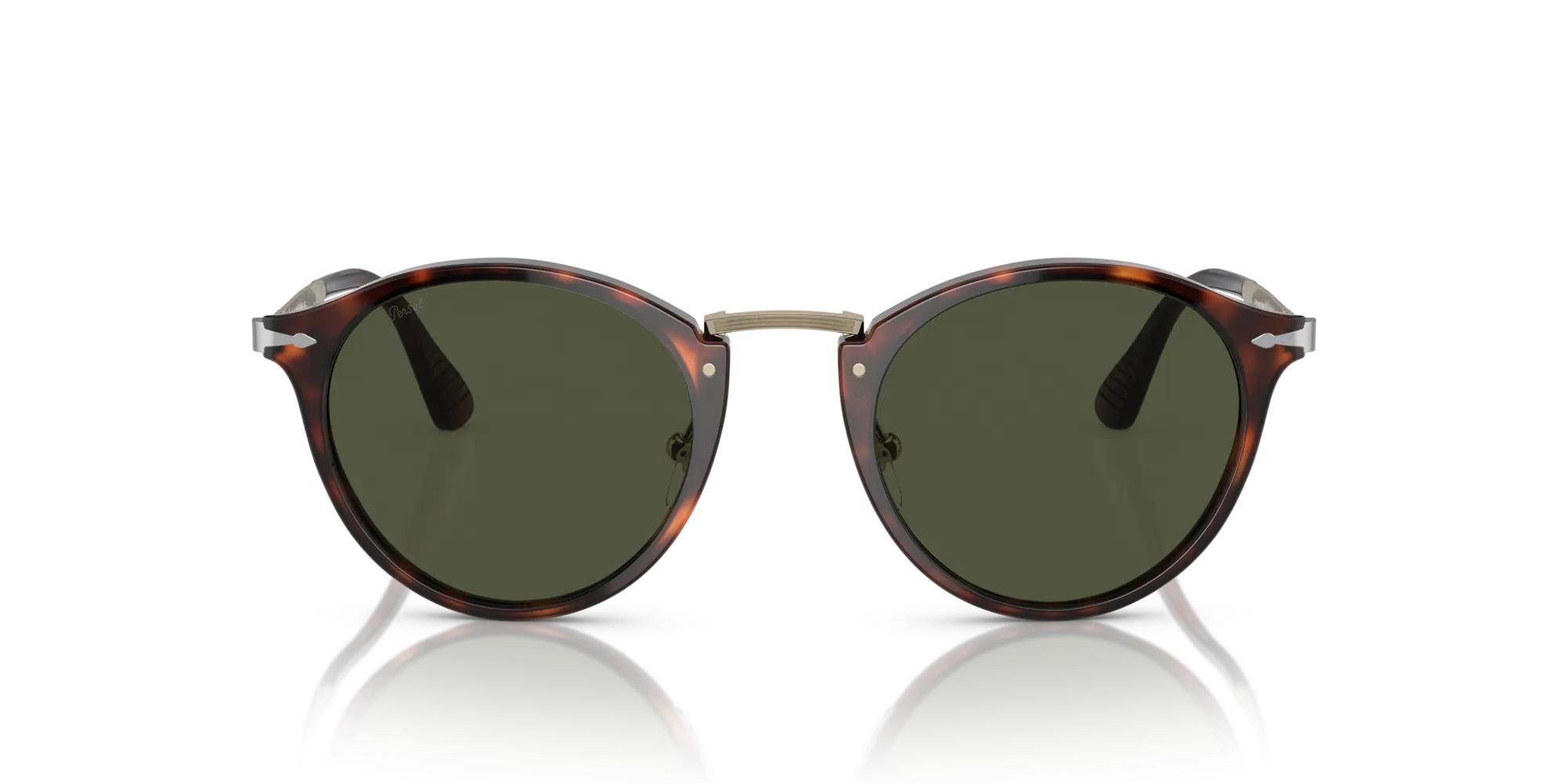 Persol PO3166S 24/31 Occhiali da sole Plastica Havana Verde Pantos Normale - immagine 3